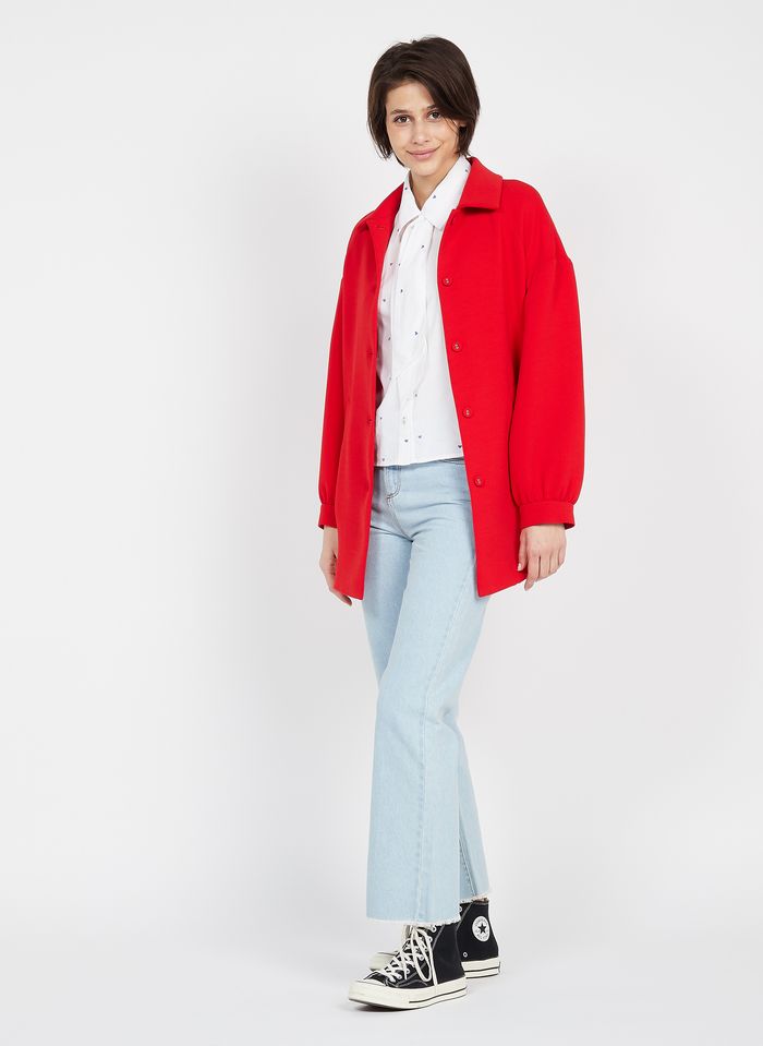 manteau leger rouge