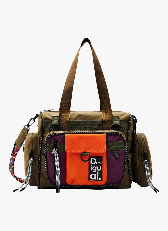 Sac a top main desigual vert