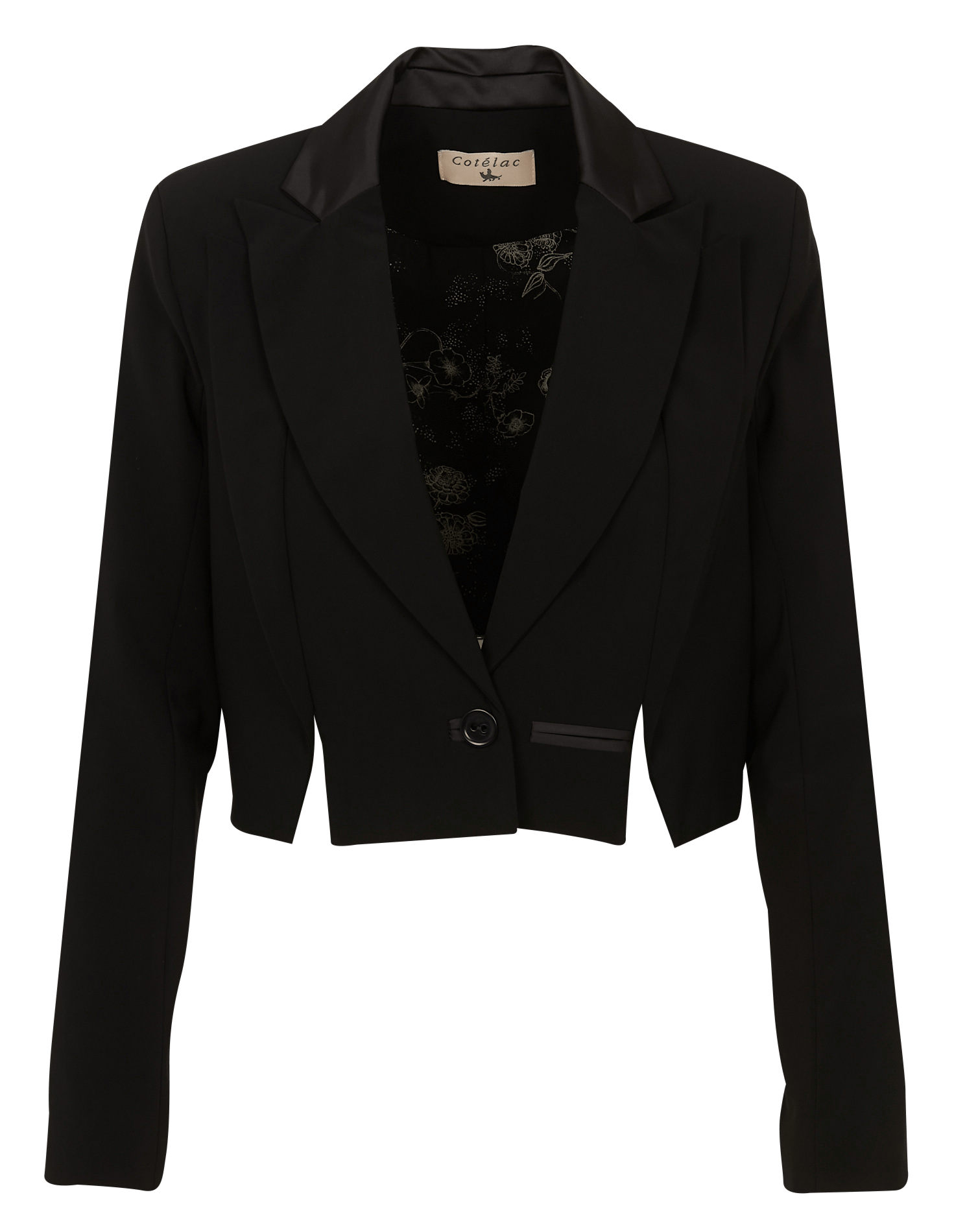 Hot blazer court noir femme Sale