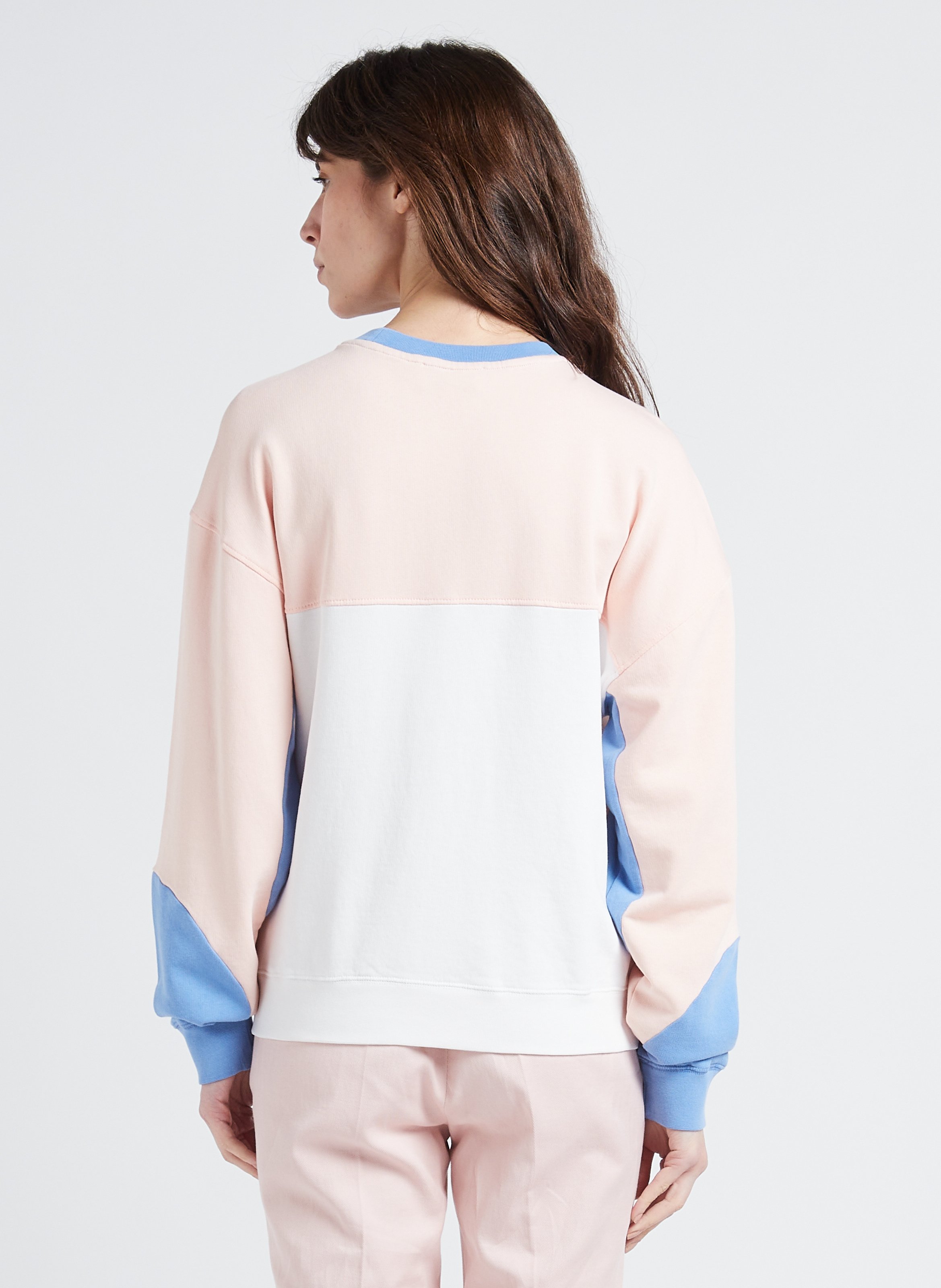 Organic cotton round-neck sweatshirt MAISON LABICHE White