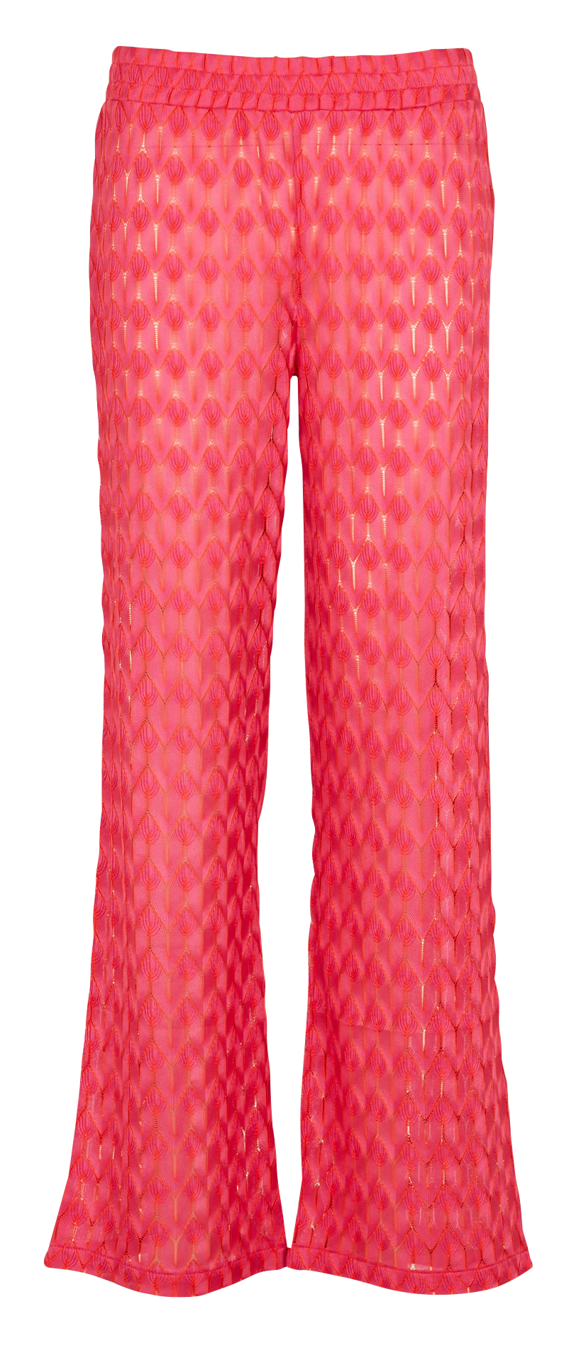 Wide-leg lurex knit pants LA NOUVELLE Pink