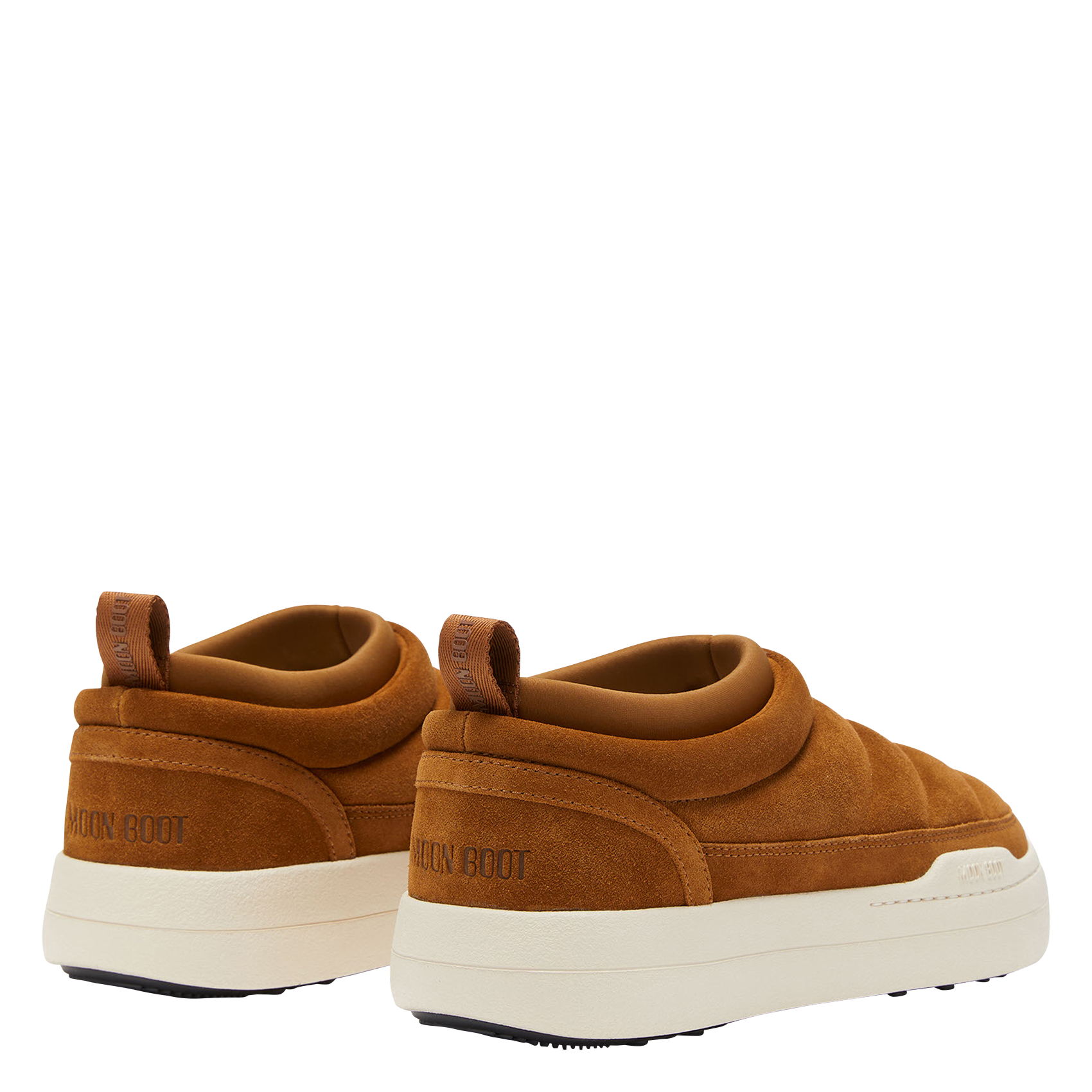 Baskets basses en cuir velours mélangé MOON BOOT Marron