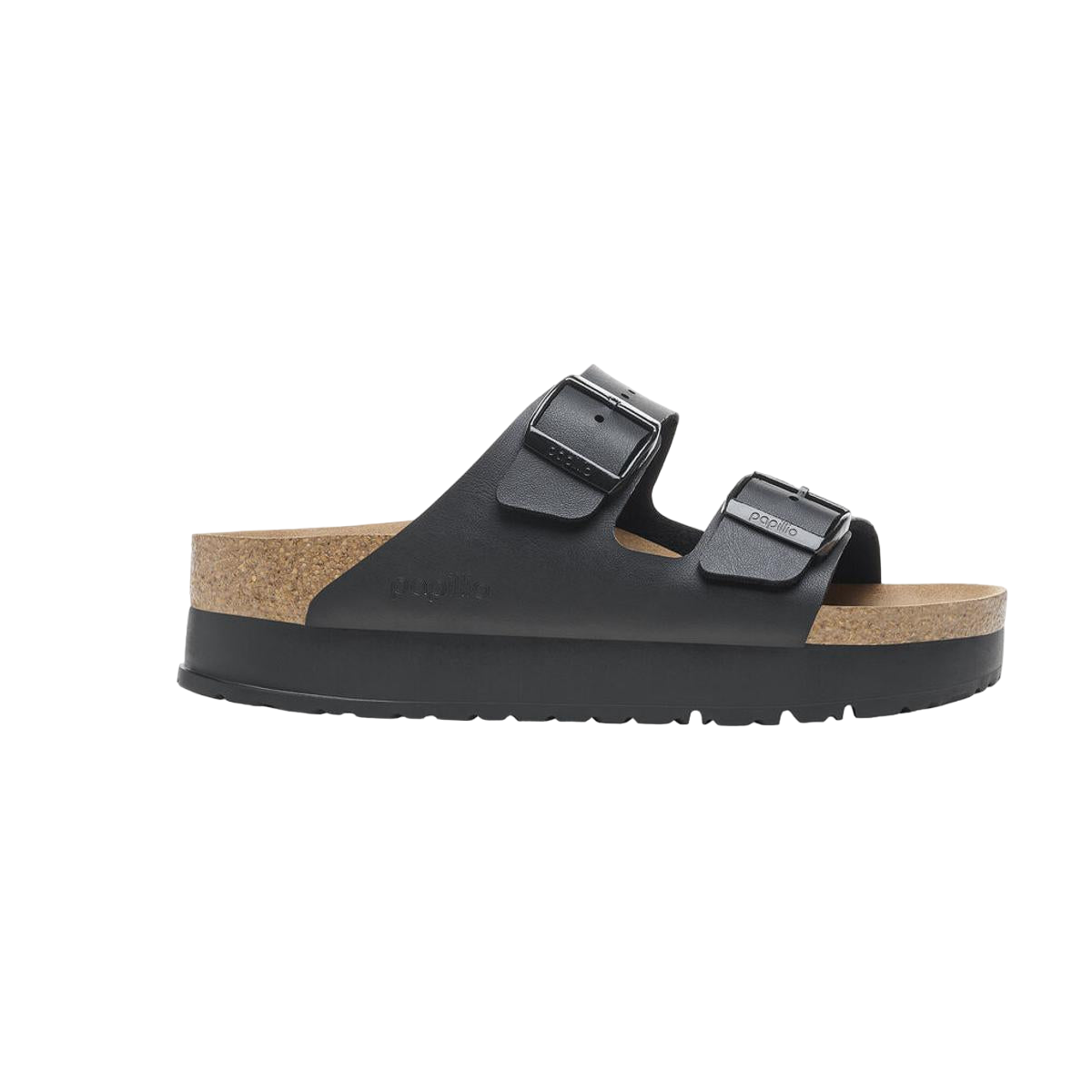 Faux leather sandals BIRKENSTOCK Black