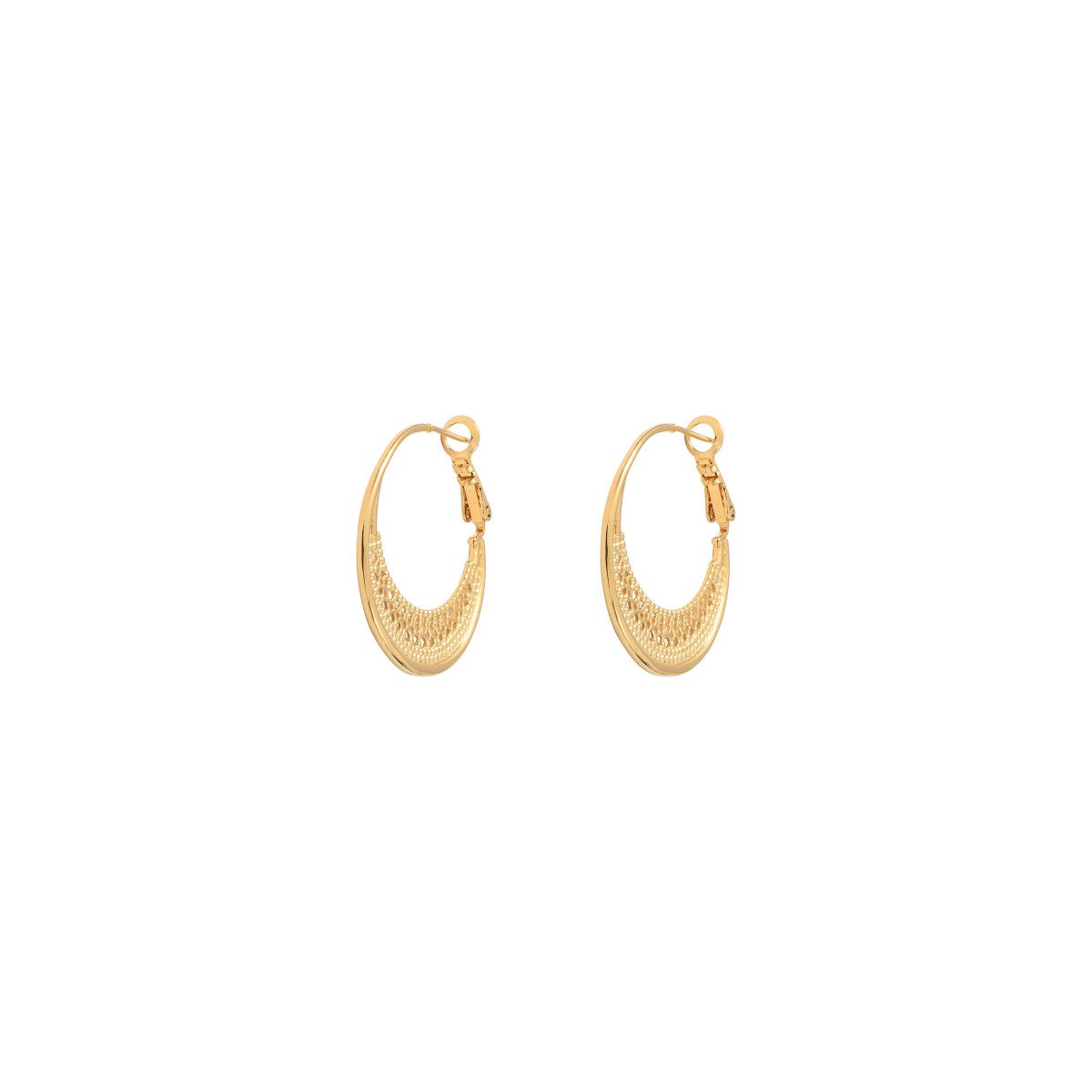 Gold-plated Noor hoop earrings SATELLITE PARIS Golden