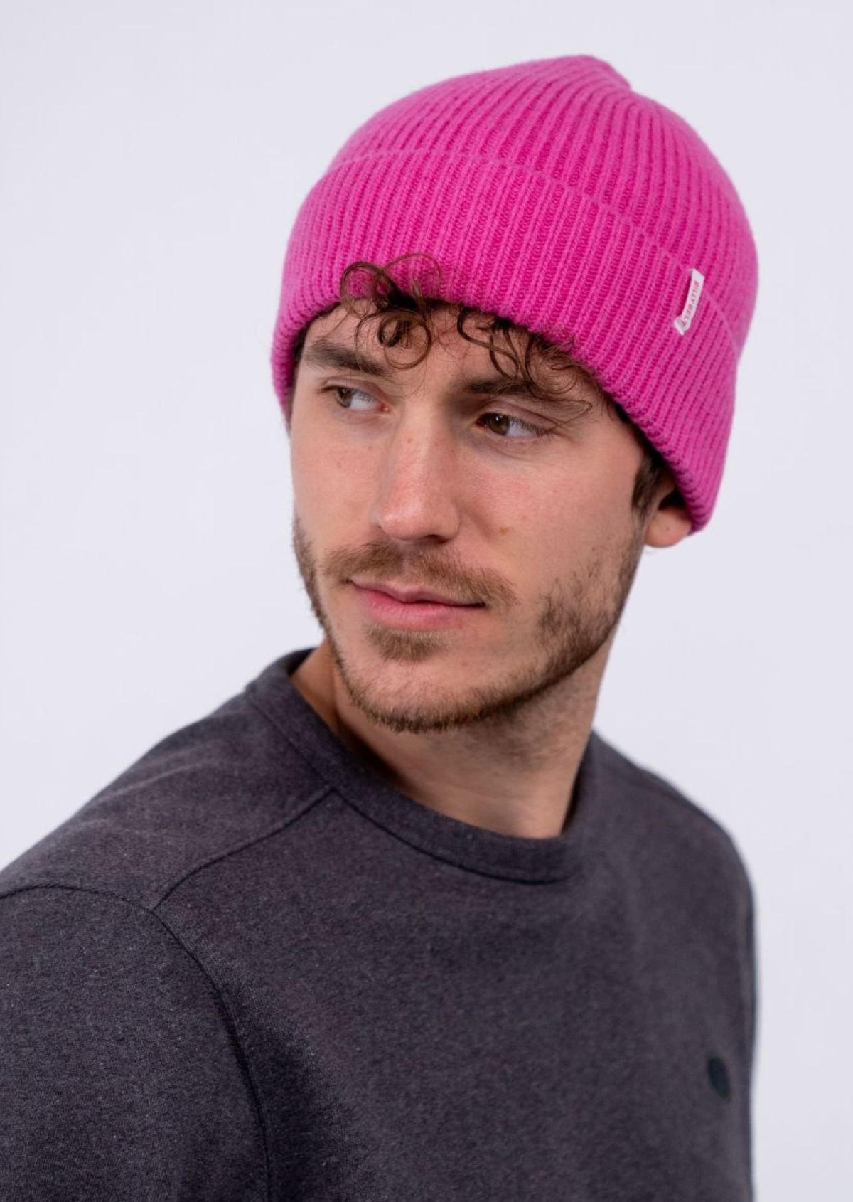 Lamb's wool beanie BILLYBELT Pink