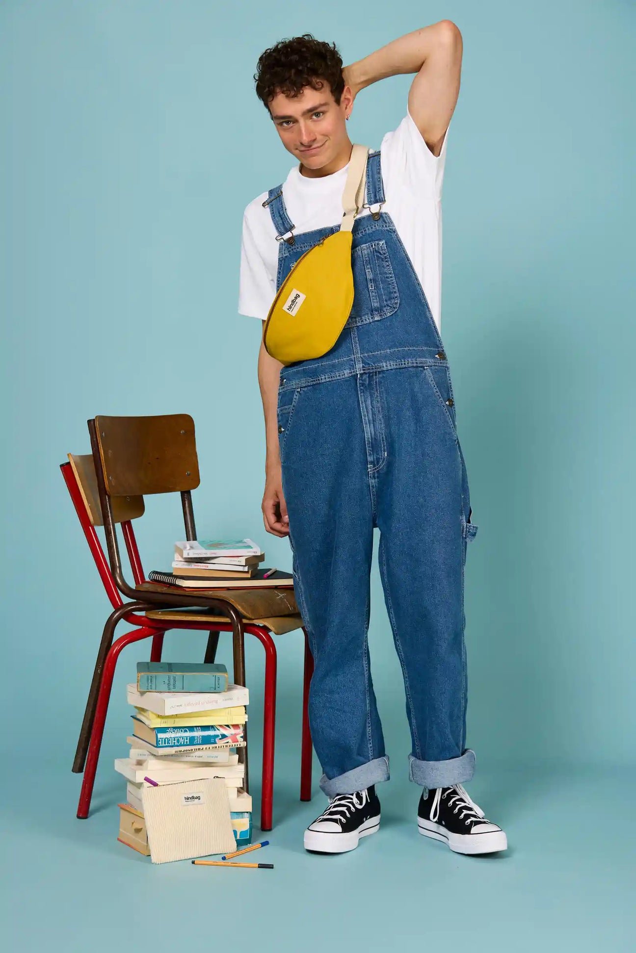 Cotton waist bag Yellow