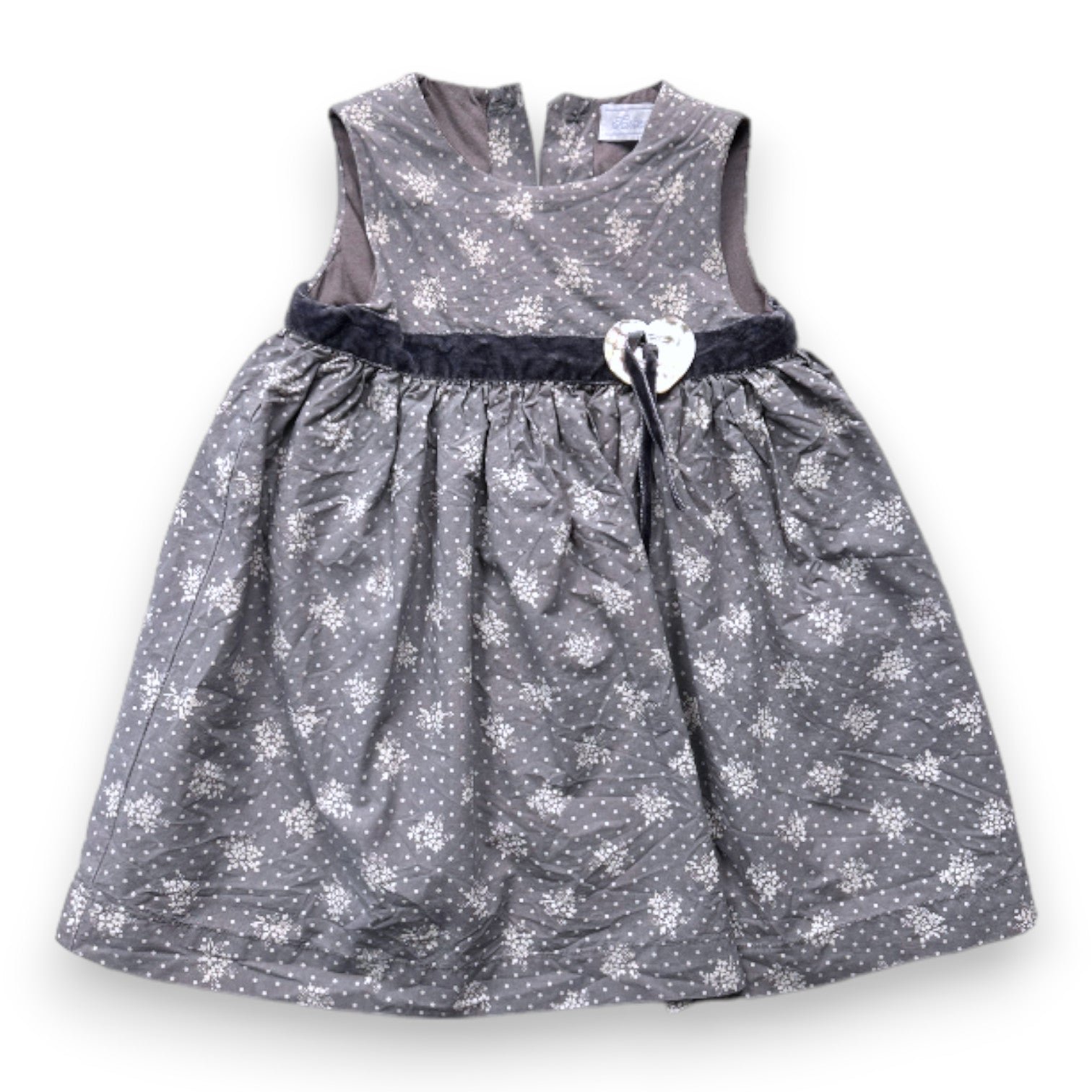 Gray baby dress - 6 months TARTINE ET CHOCOLAT - seconde-main Grey