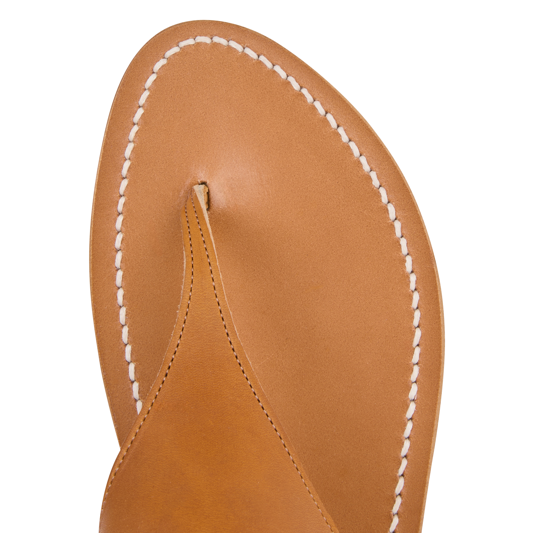 Aouda flat leather sandals K JACQUES Brown