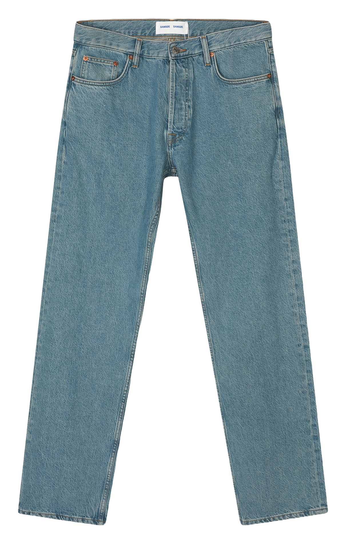 Straight organic cotton jeans SAMSOE SAMSOE Blue