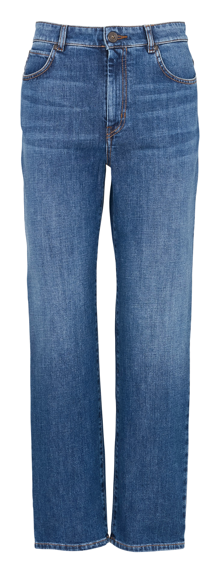 Cotton-blend straight jeans MAX MARA WEEK END Blue