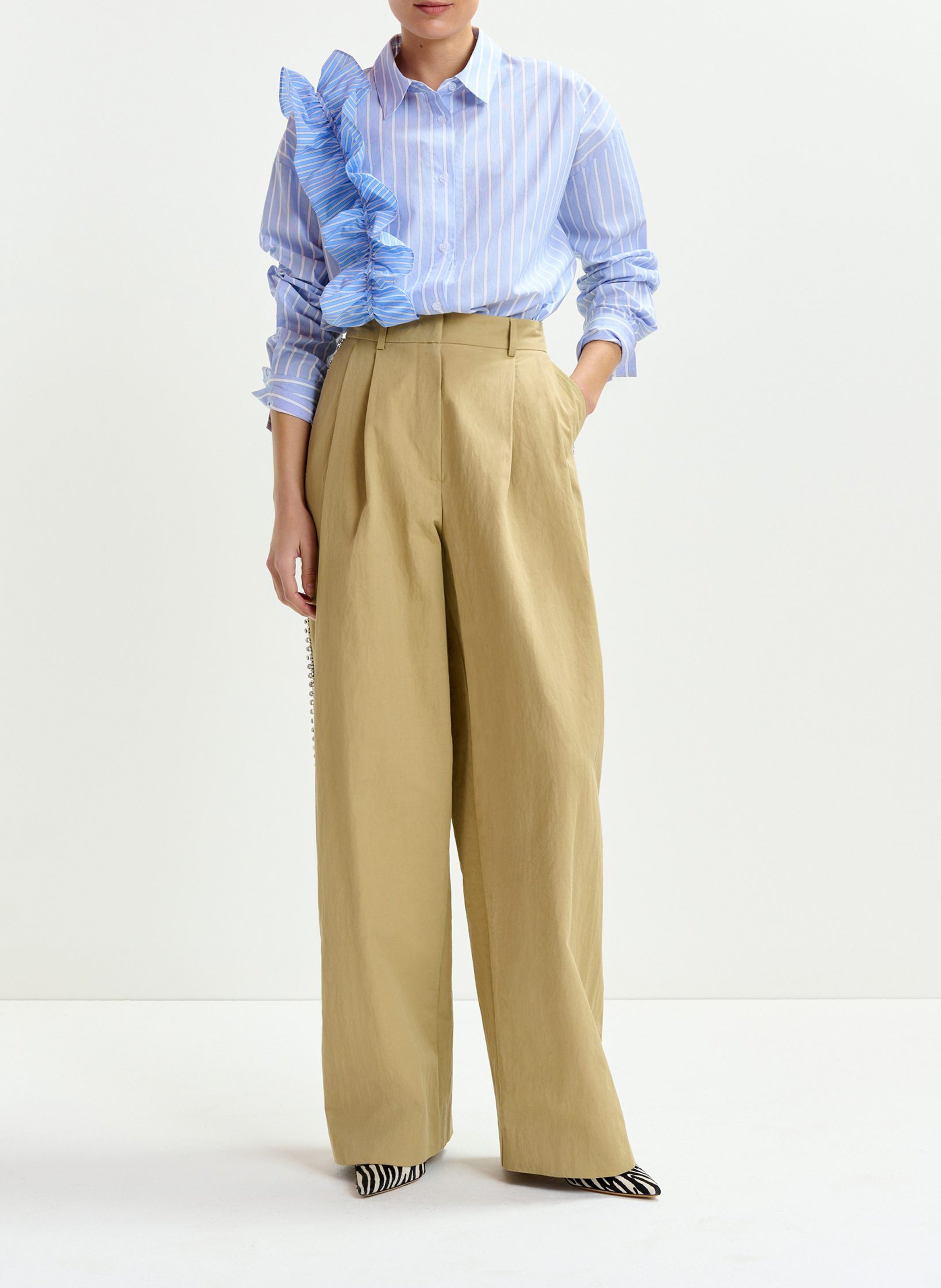 Chemise col classique en coton ESSENTIEL ANTWERP Bleu