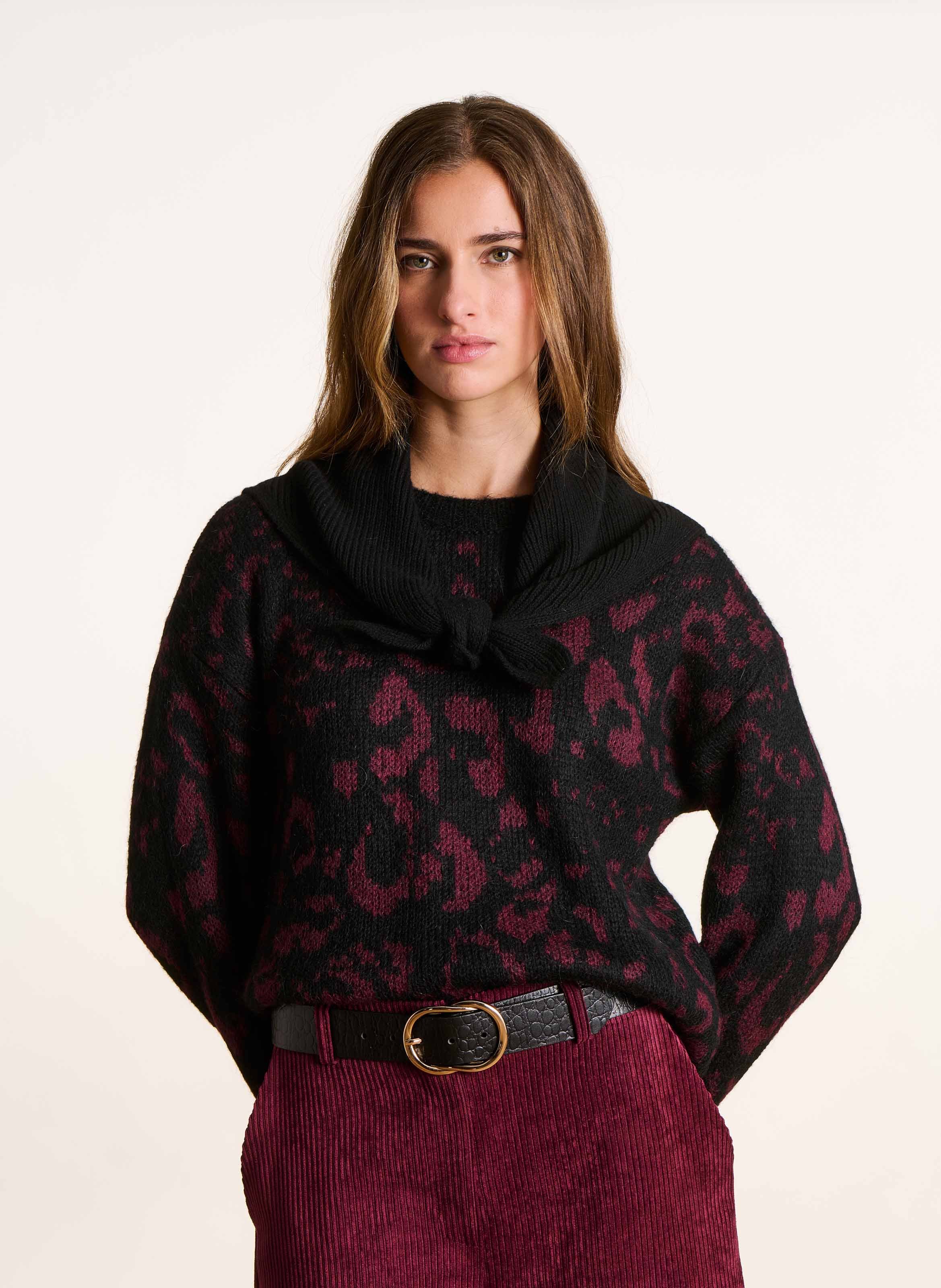 Knit scarf LA FEE MARABOUTEE Black