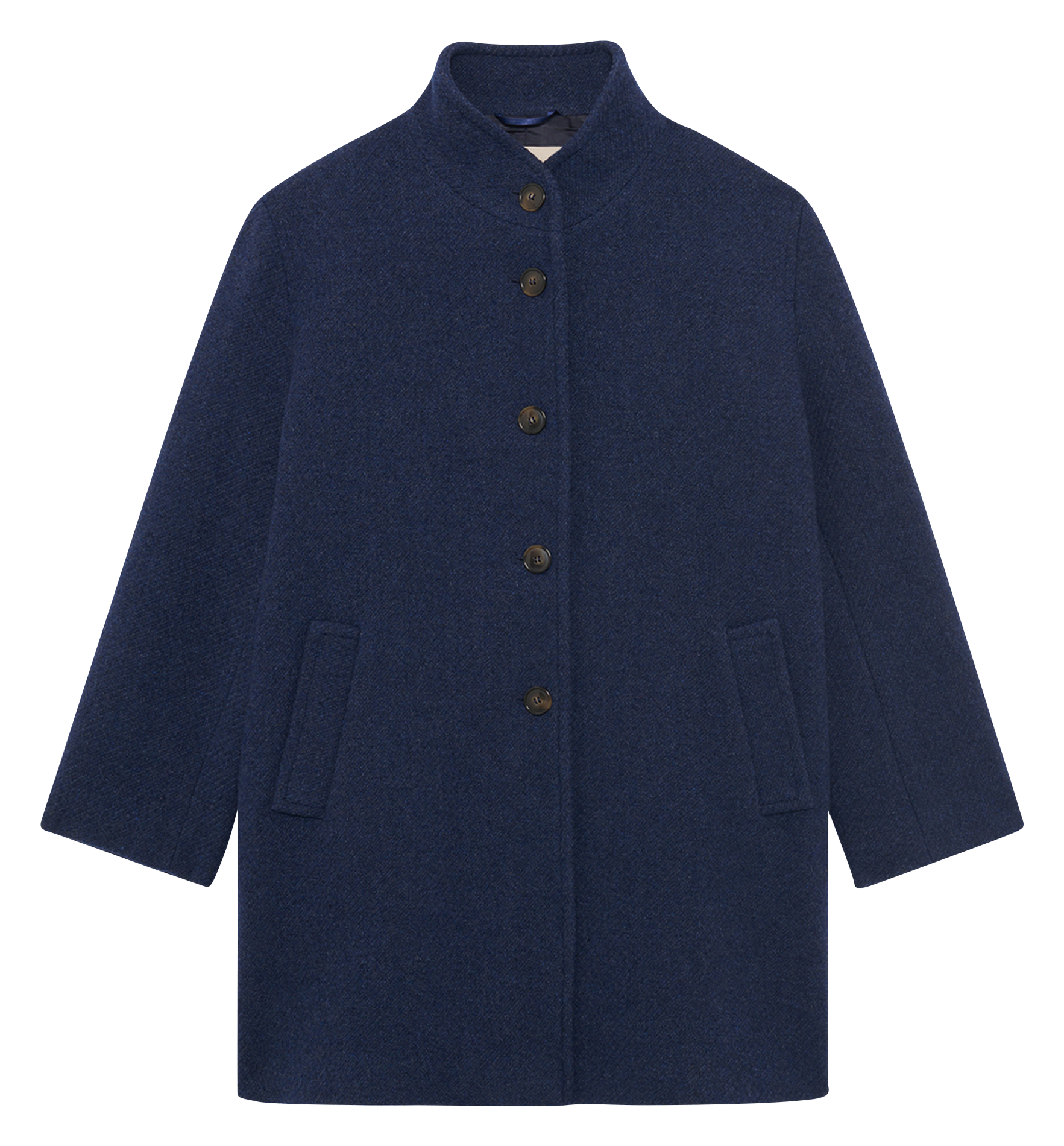 Straight buttoned coat PABLO Blue