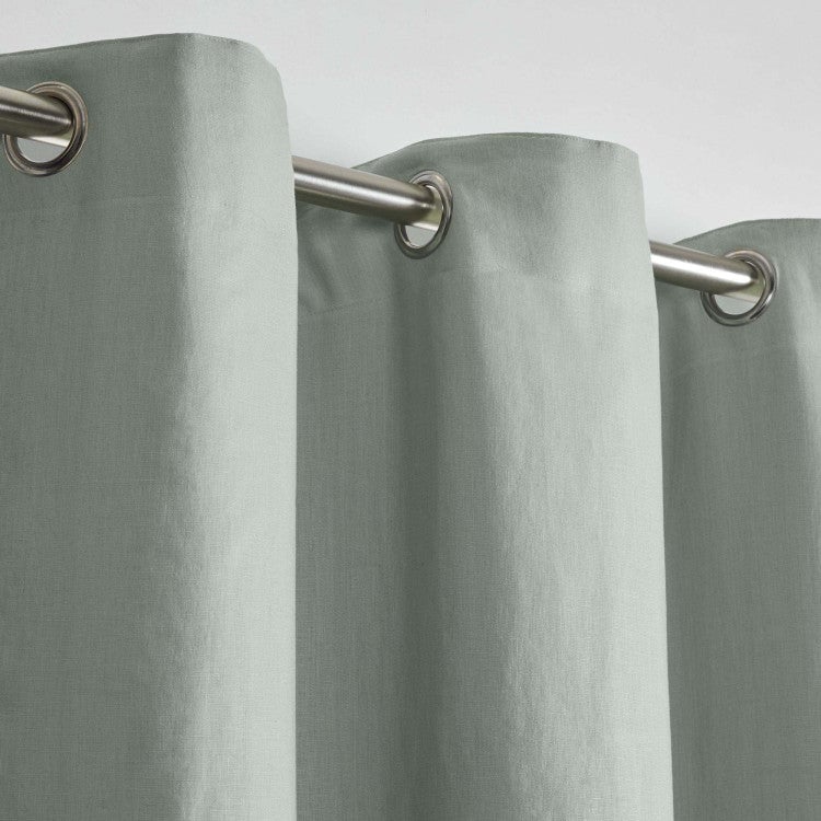 Lined black-out curtain with eyelets MADURA Green