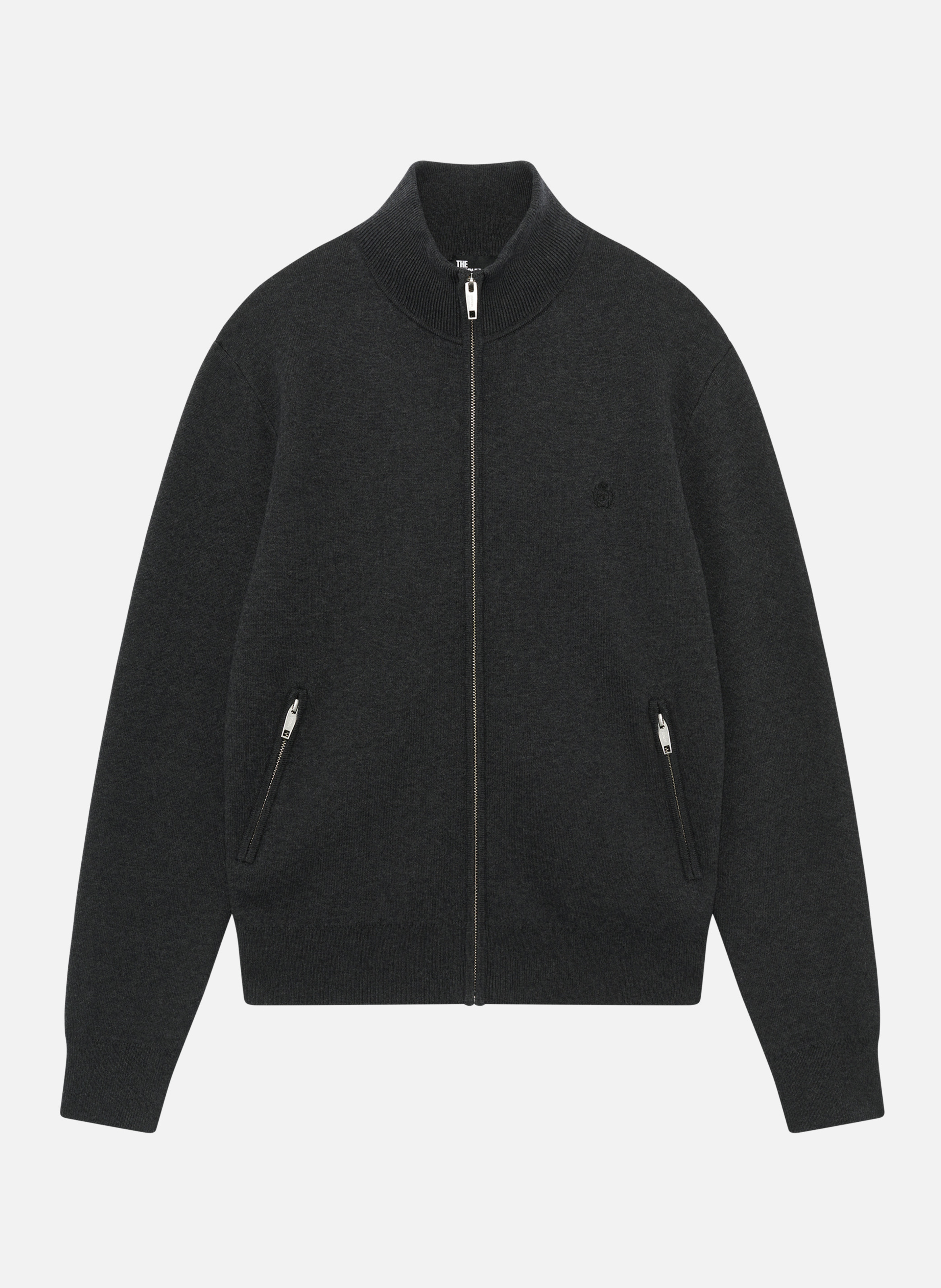 Double-faced zip-up cardigan THE KOOPLES Grey