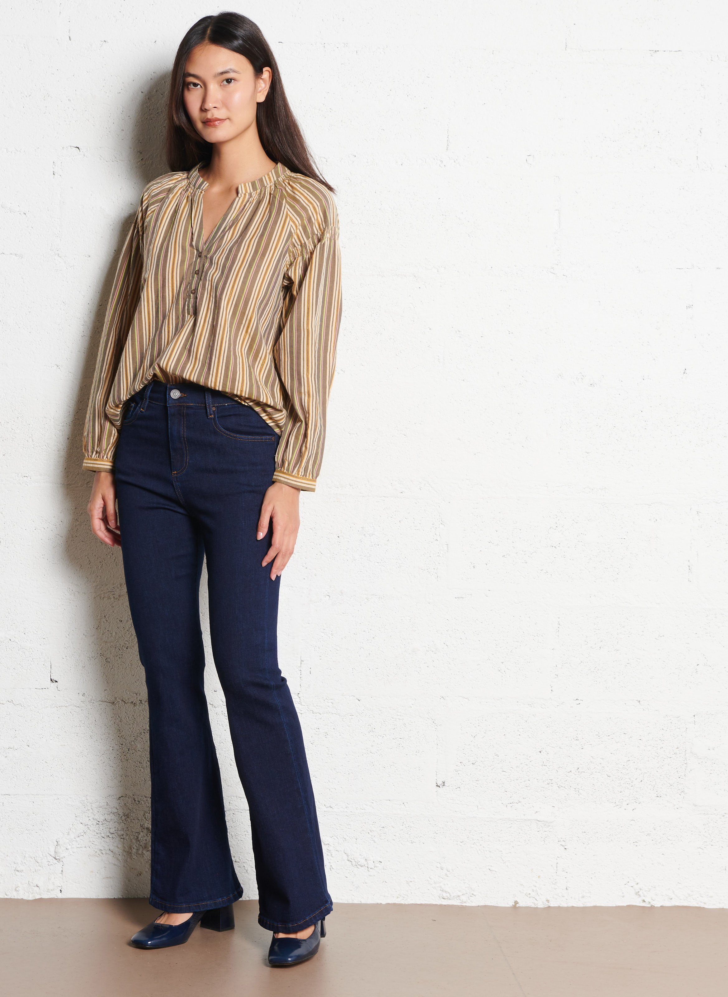 Blouse oversize en coton mélangé SUD EXPRESS Vert