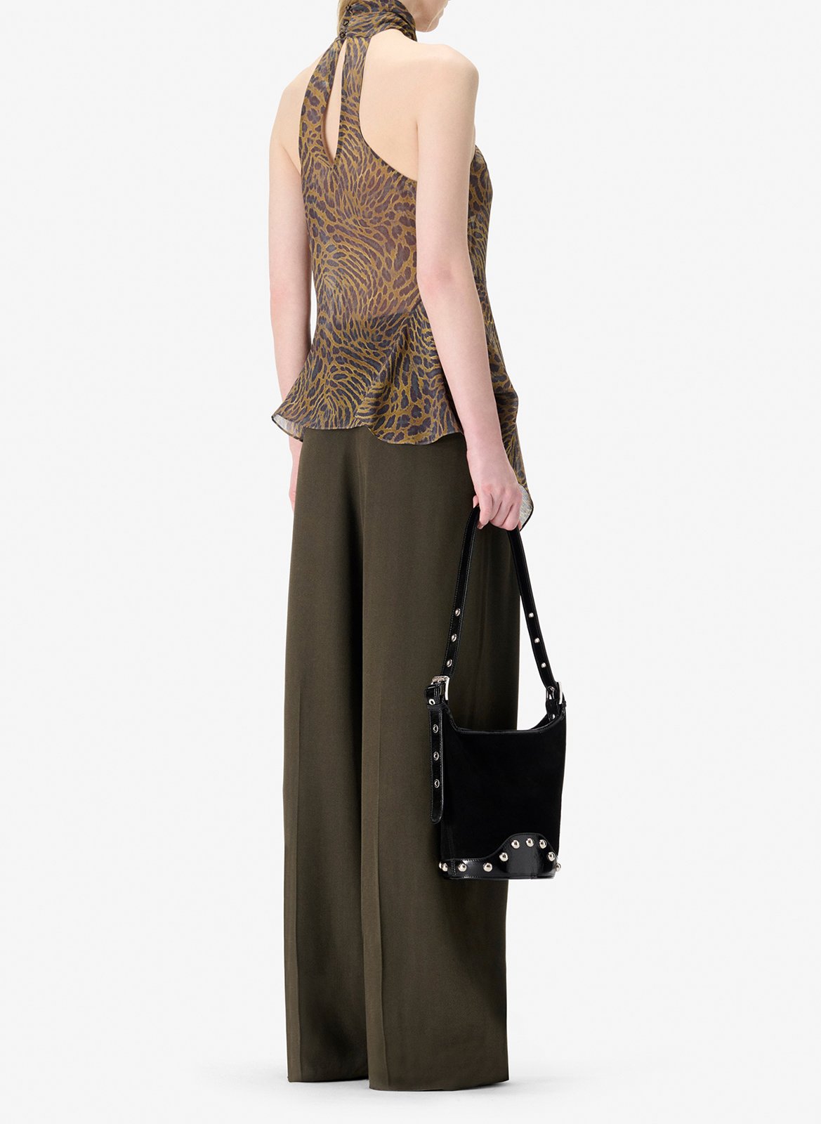 Pantalon large unie à pinces IRO Vert