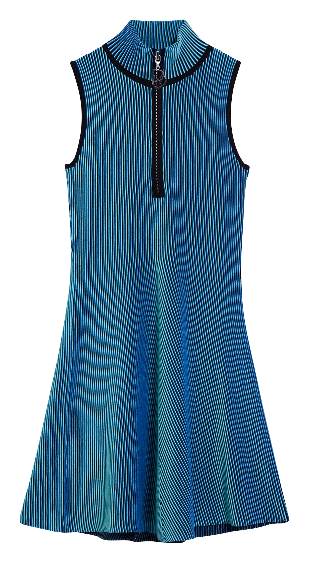 Robe col montant zippé à rayures DESIGUAL Bleu