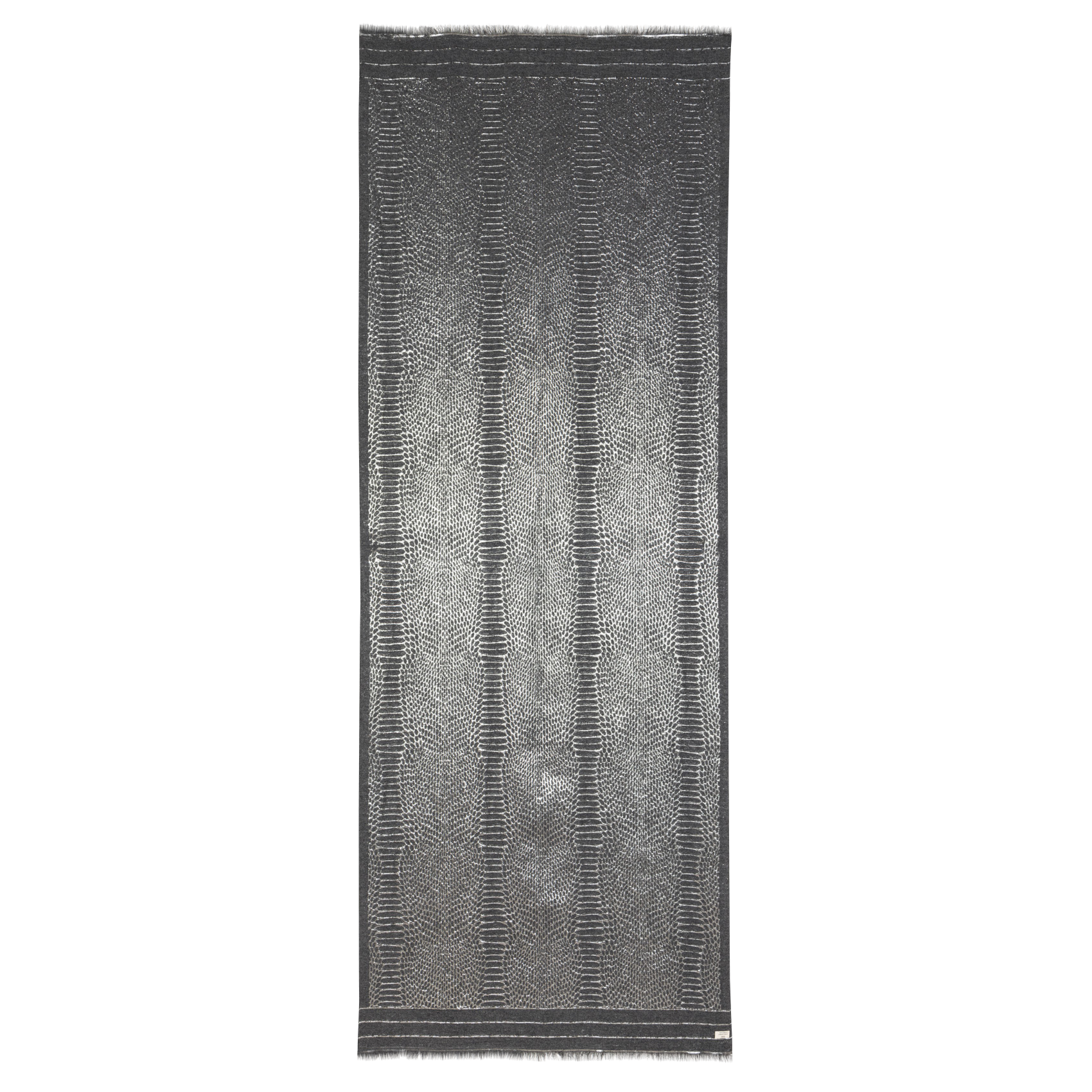 Jacquard python pattern scarf IKKS Grey