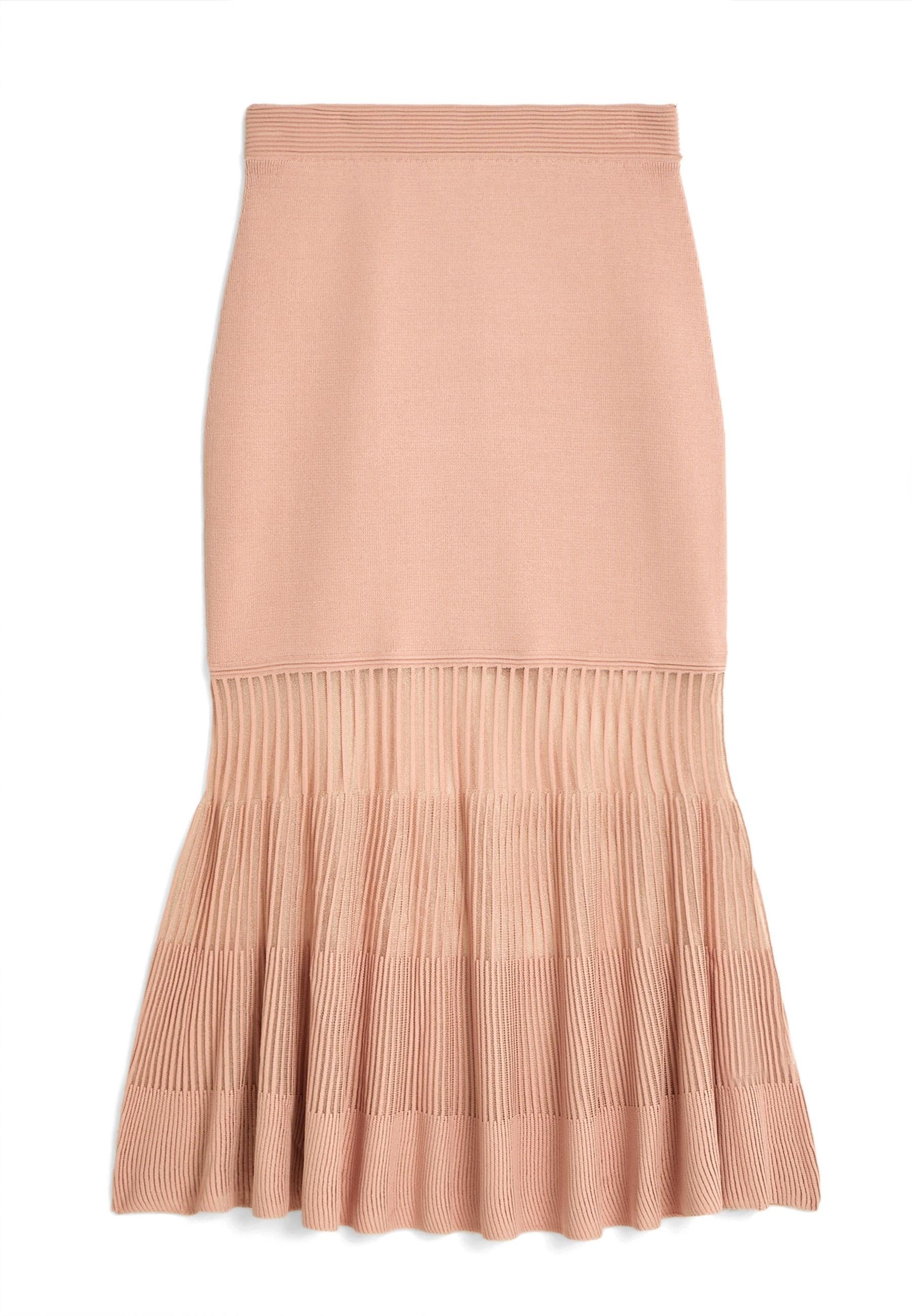 Long dual material skirt RODIER Pink