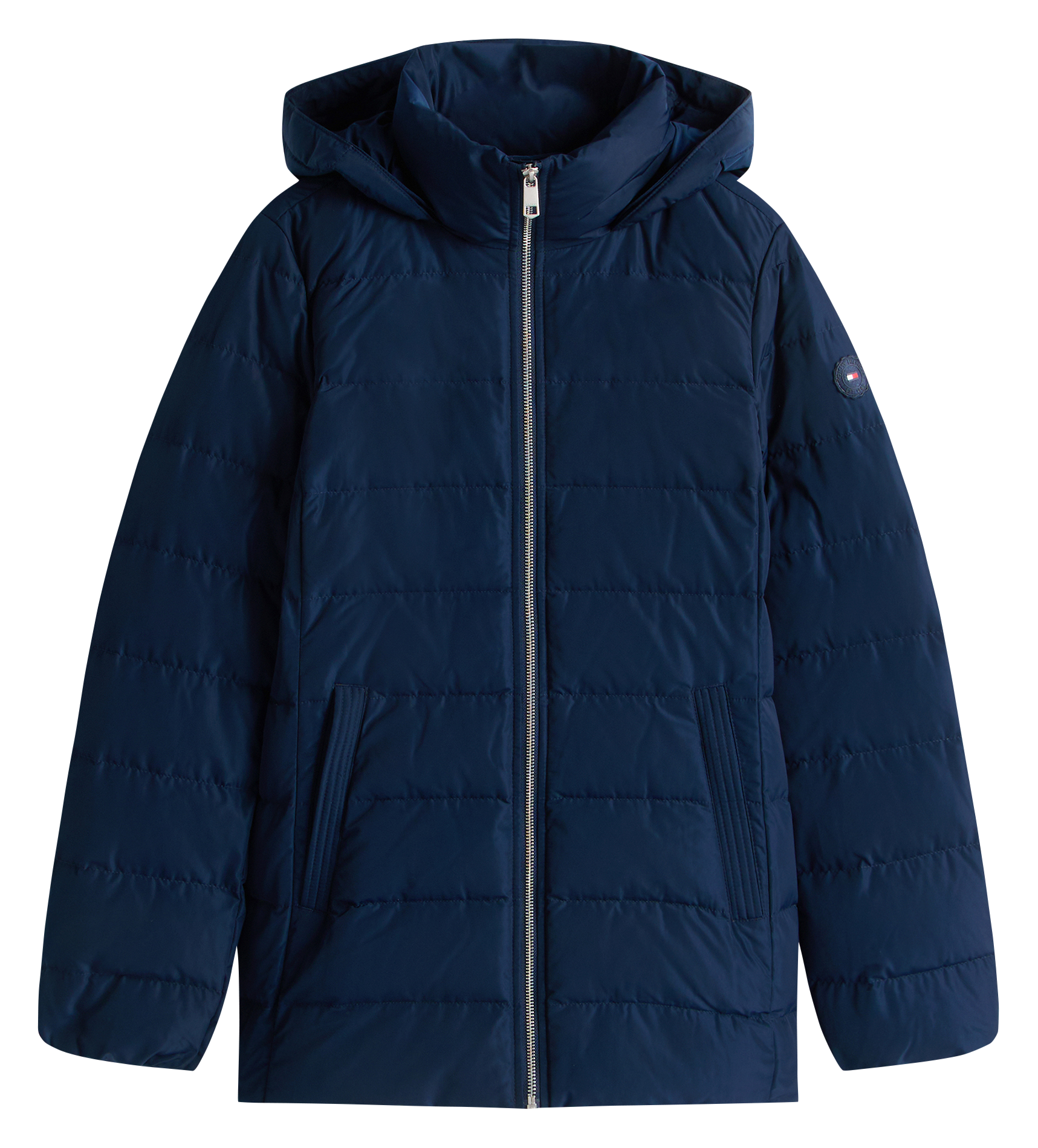 Doudoune droite col montant matelassée TOMMY HILFIGER Bleu
