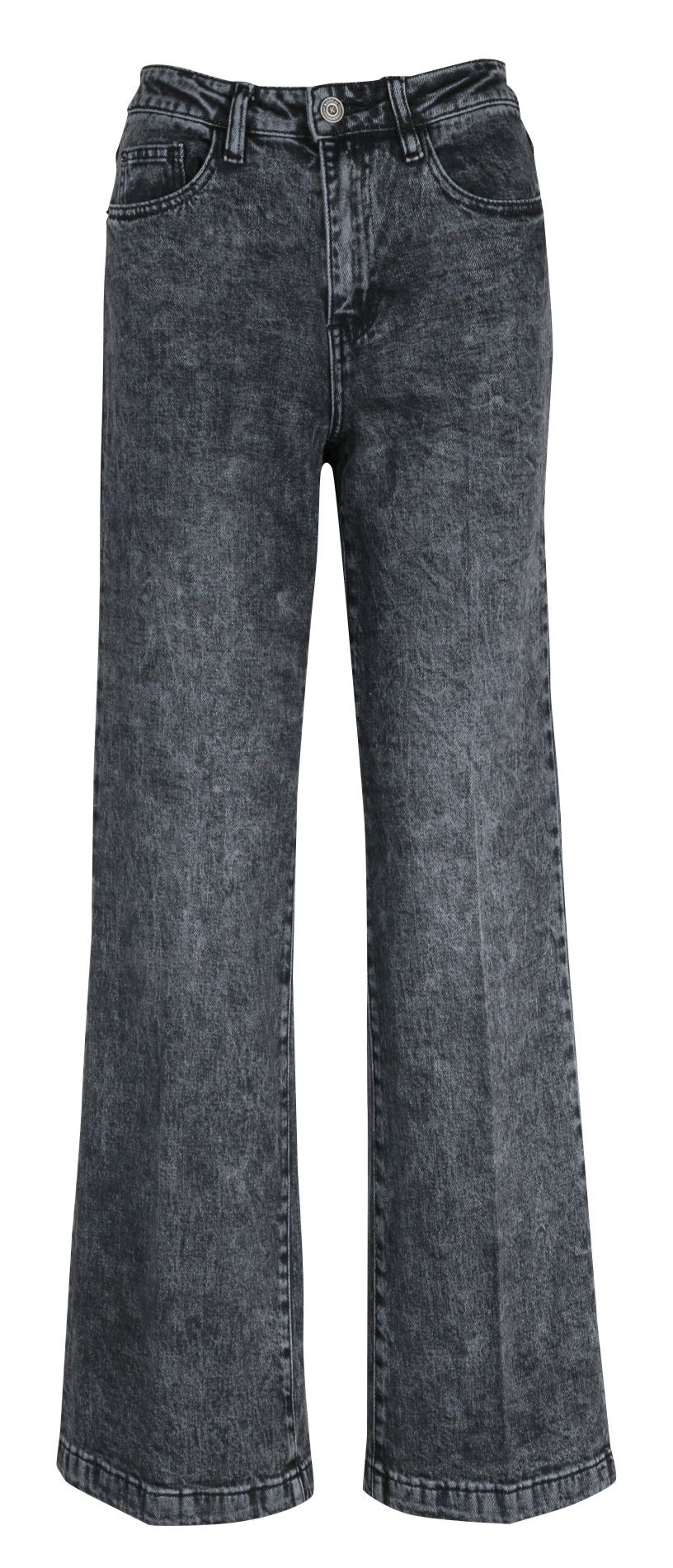 Cotton-blend straight jeans KOOKAI Black