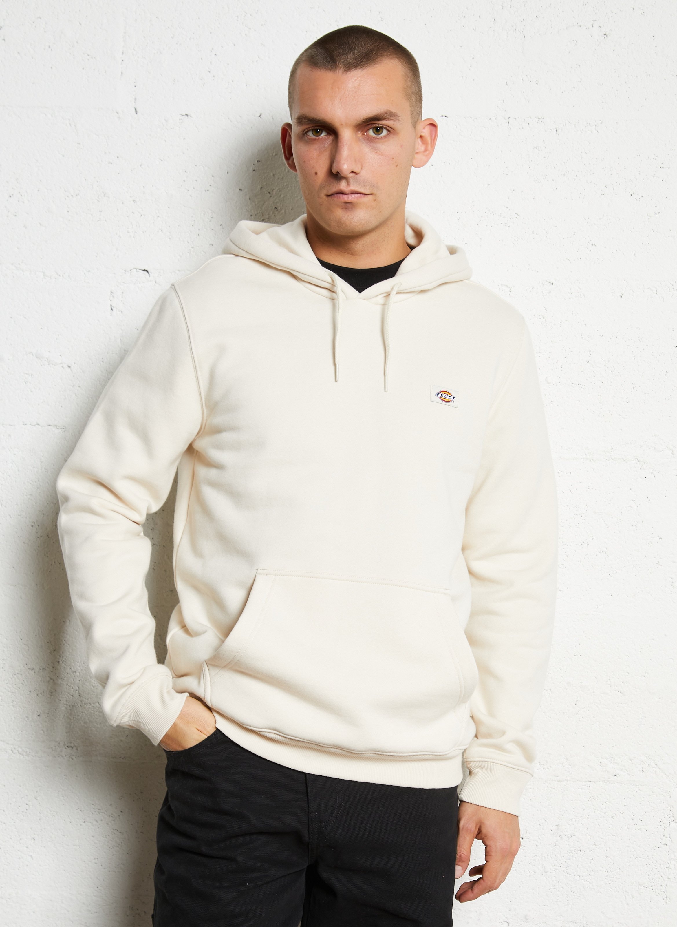 Hoodie van gemengd katoen DICKIES Wit