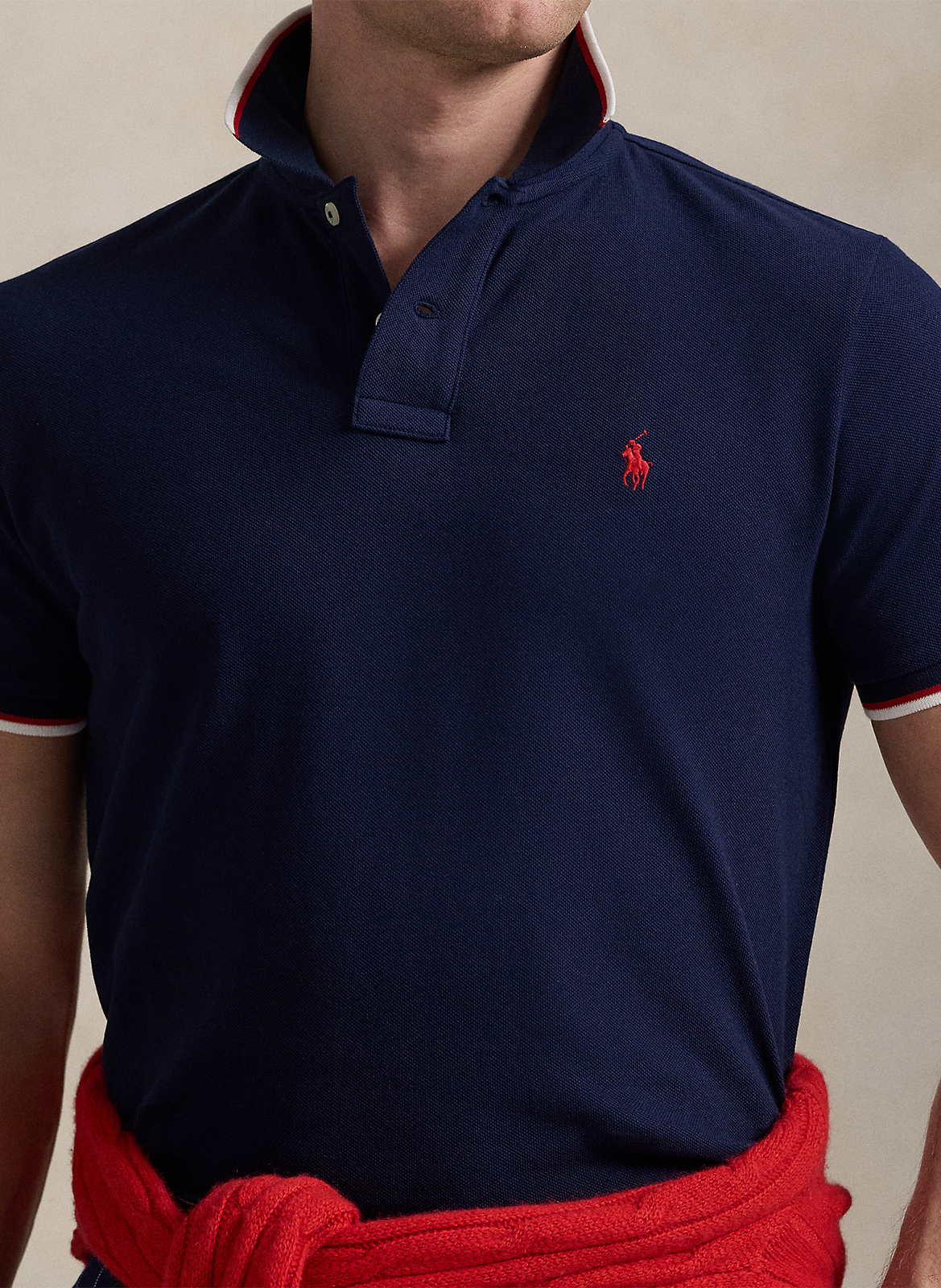 Polo slim-fit en coton POLO RALPH LAUREN Bleu