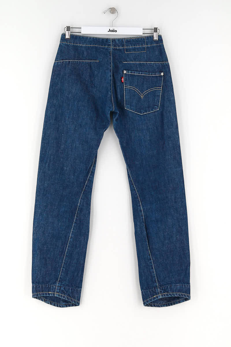 Straight cotton-blend pants LEVI'S - Seconde main Blue
