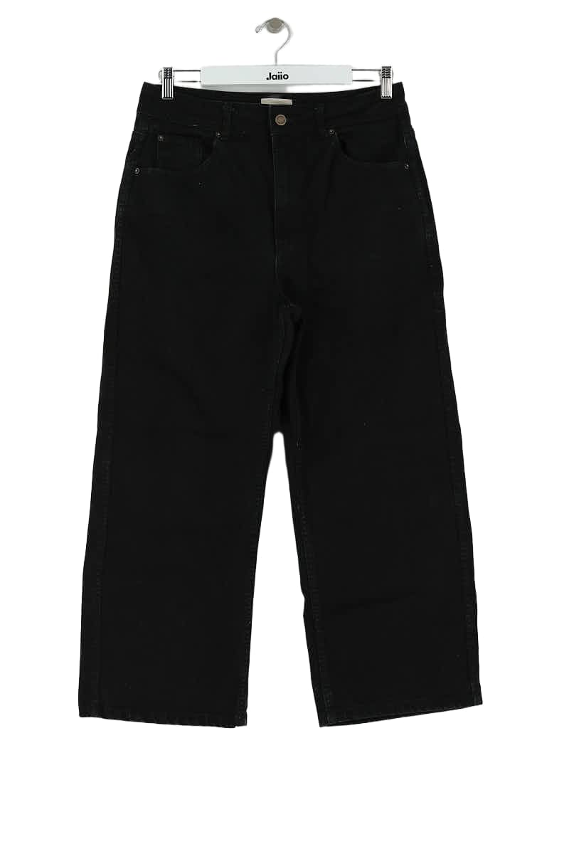 Straight cotton-blend pants SEZANE - Seconde main Black
