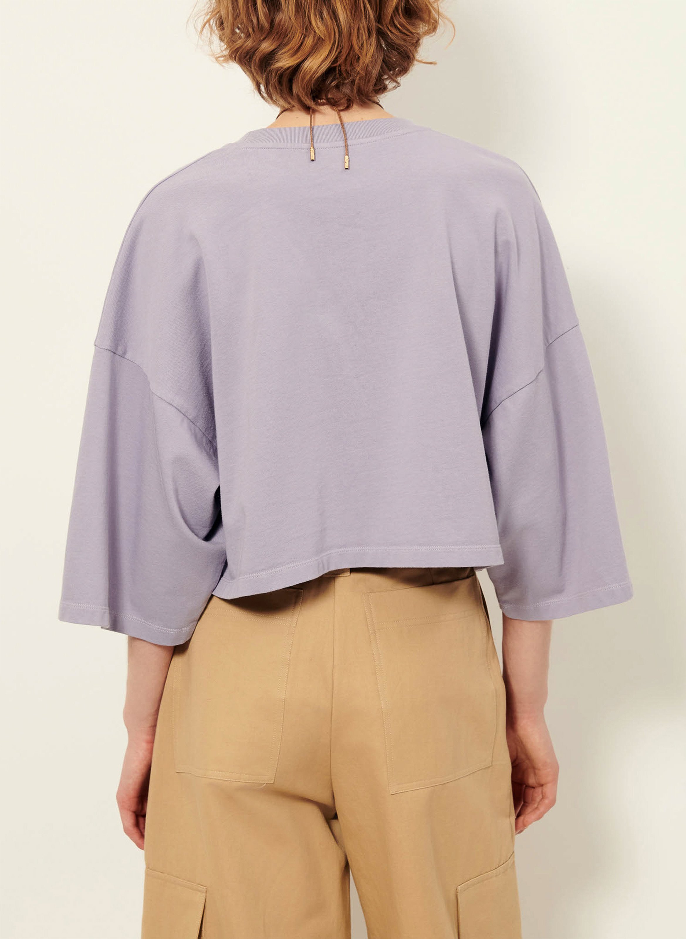 Camiliday round-neck sleeveless cotton top SESSUN Purple