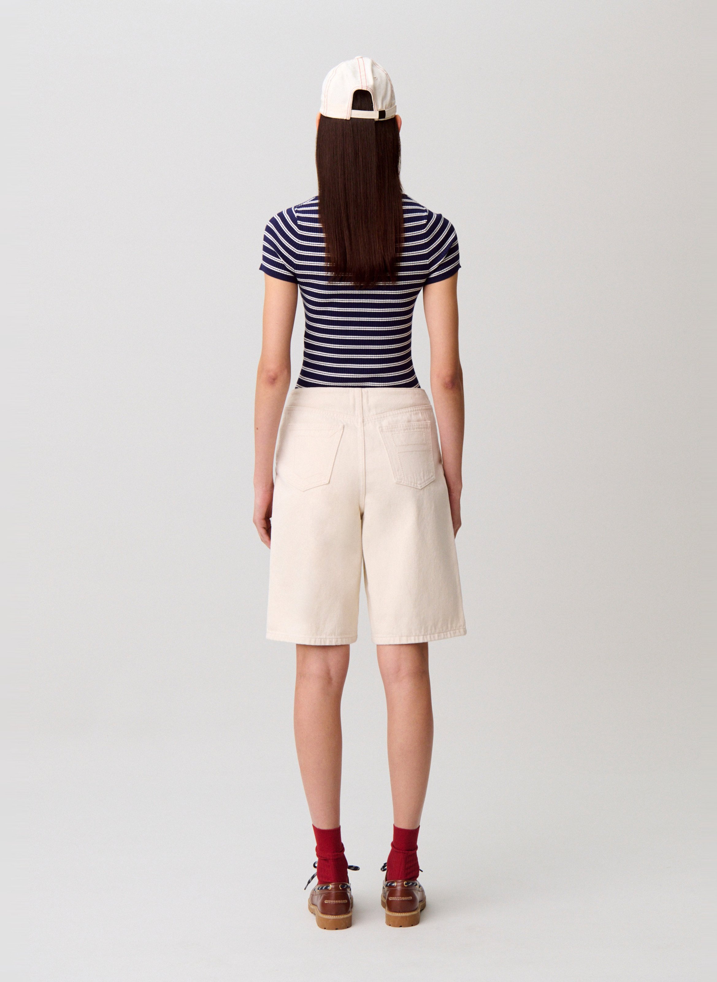 Bermudas de algodón CLAUDIE PIERLOT Beige