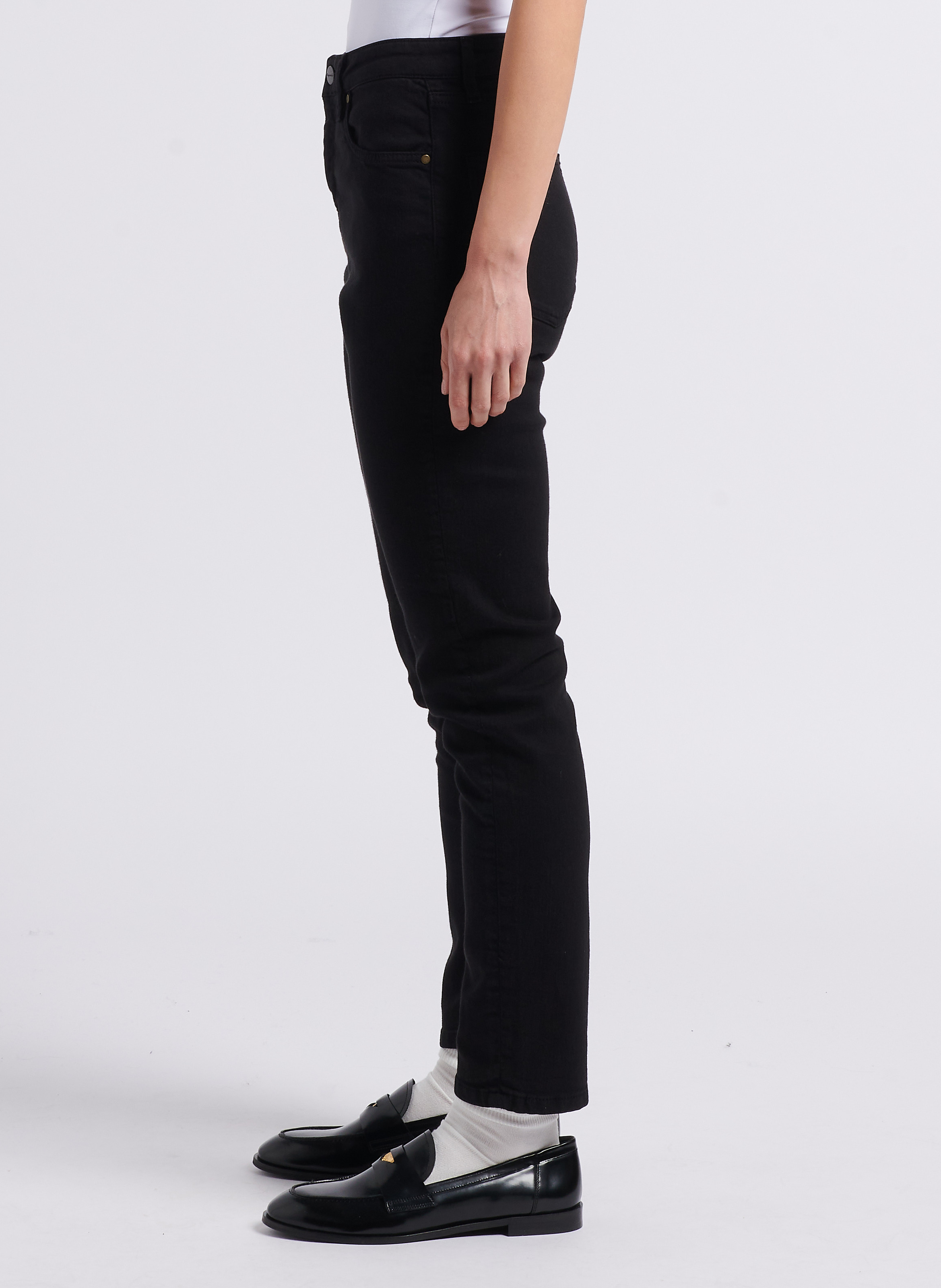 Slimfit-Jeans aus Baumwoll-Mix ACQUAVERDE Schwarz