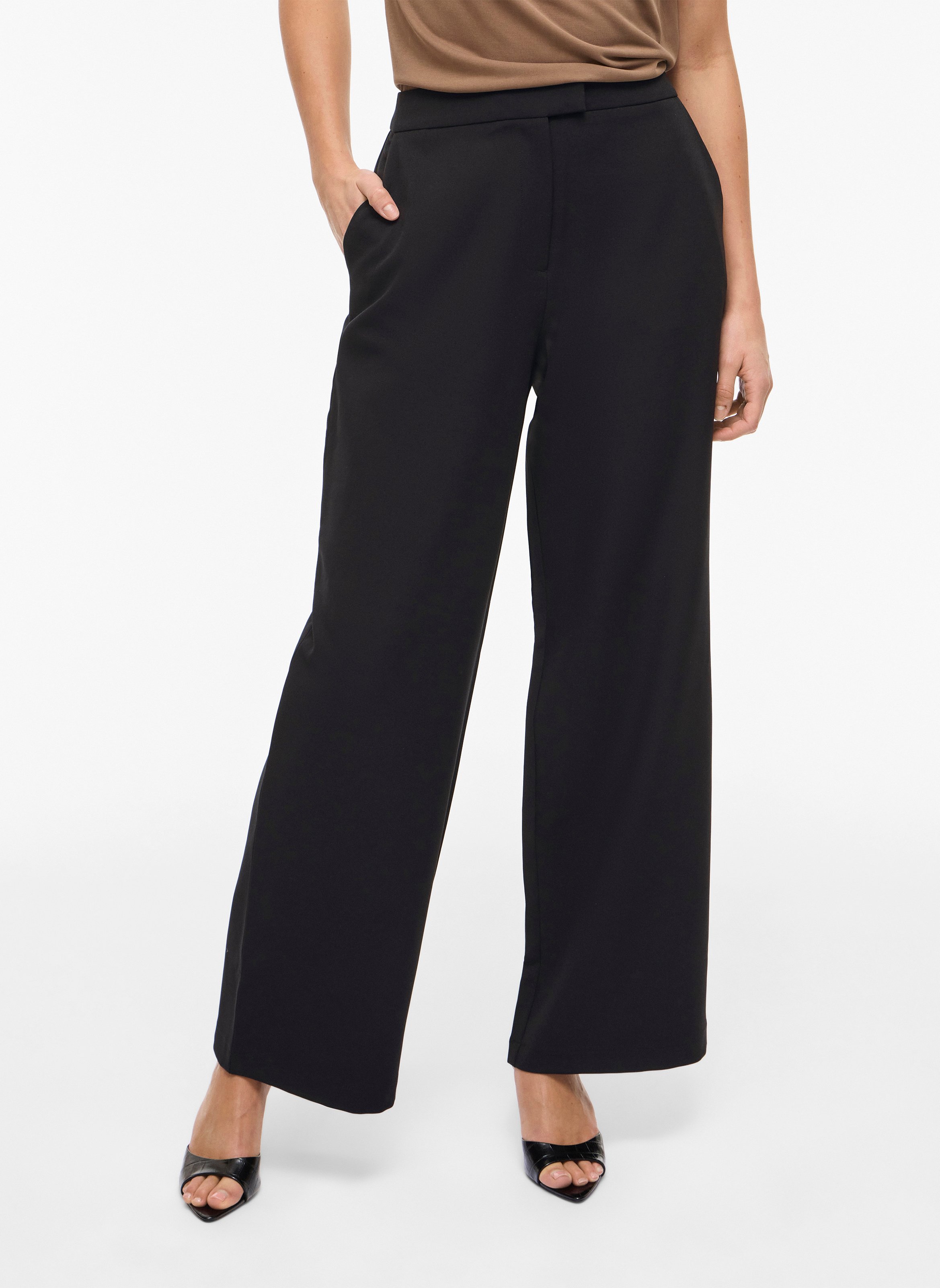 Pantalon large  VILA Noir