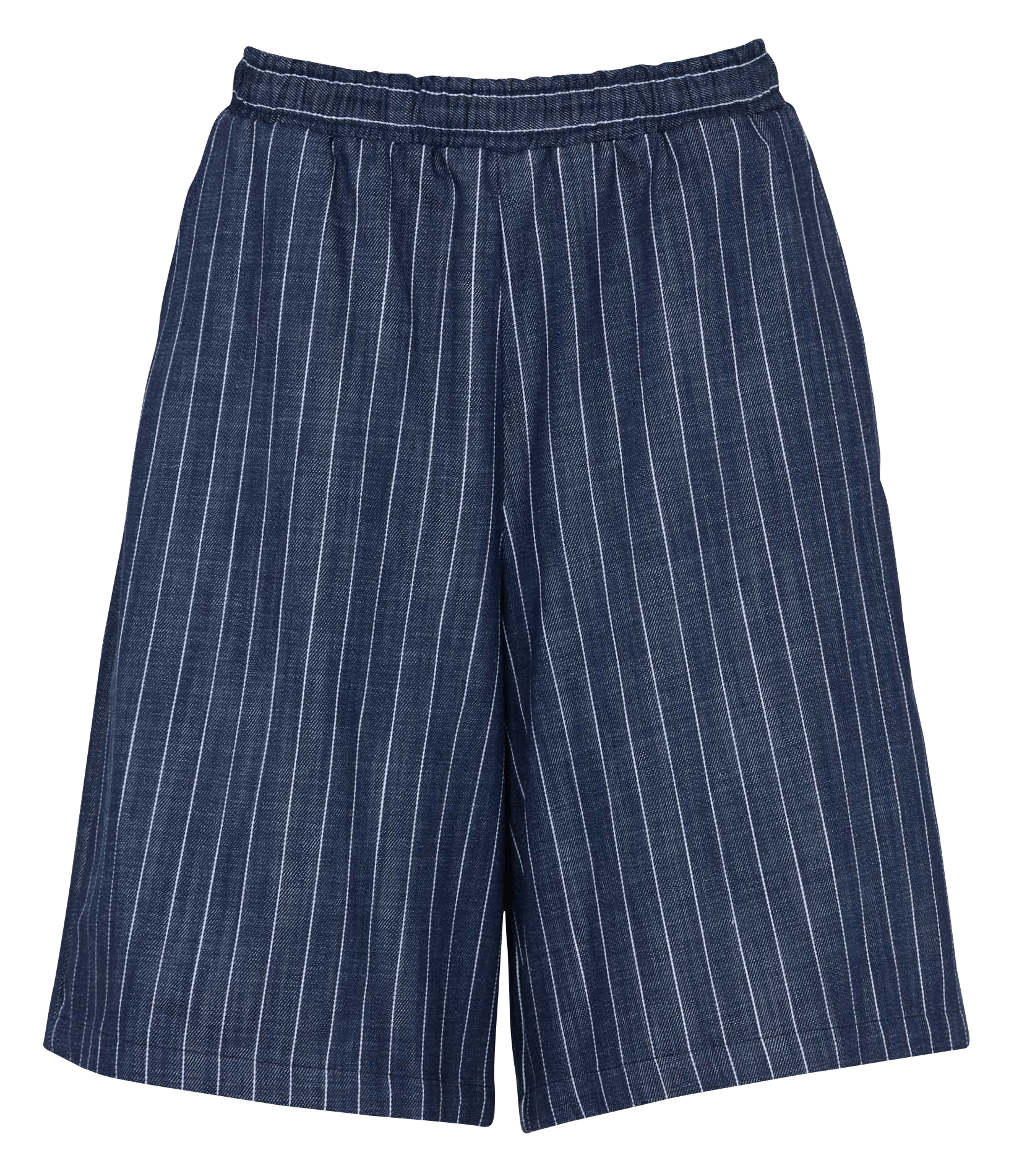 Striped denim shorts IMPERIAL White