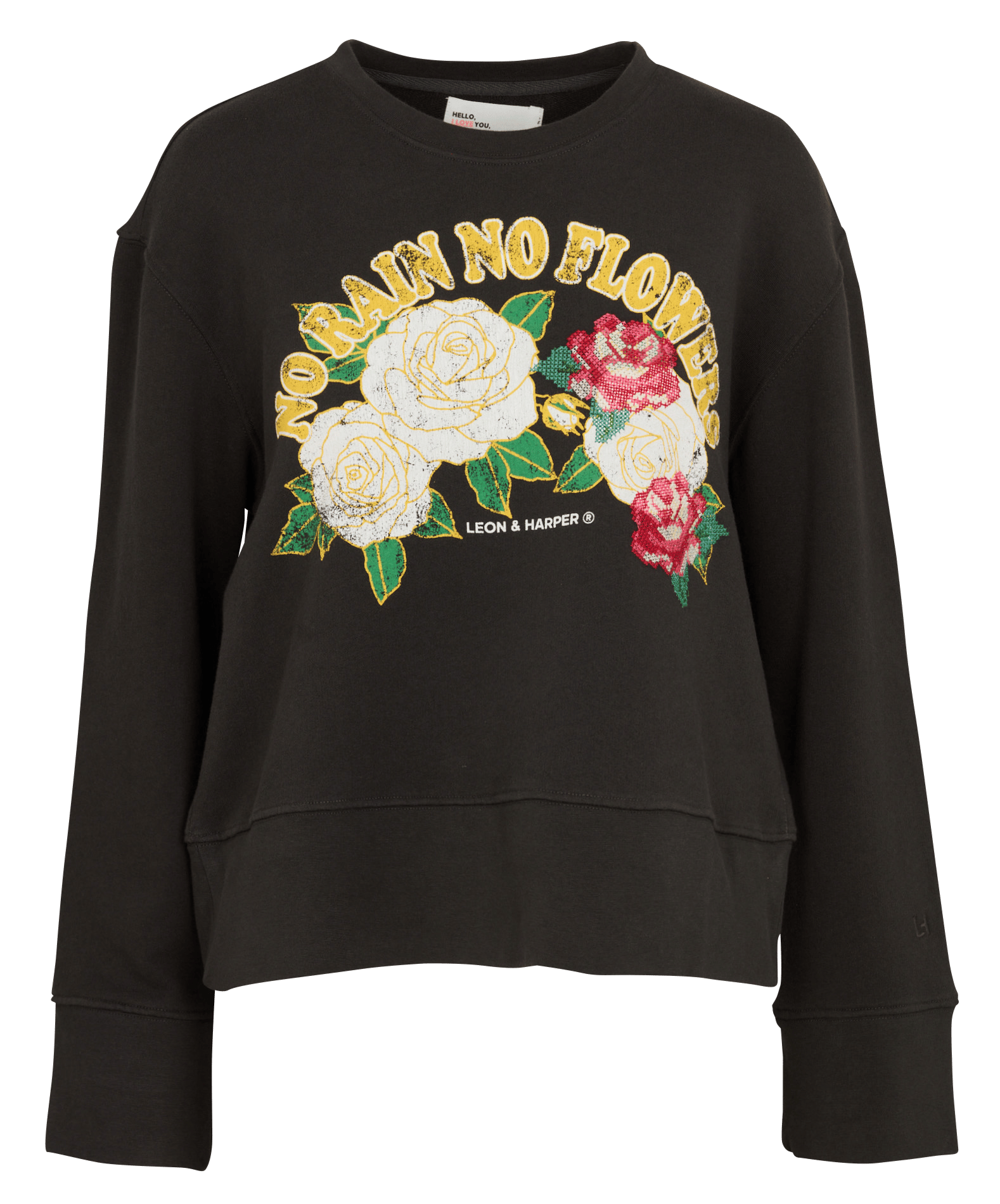 Rundhals-Sweatshirt aus Bio-Baumwolle LEON & HARPER