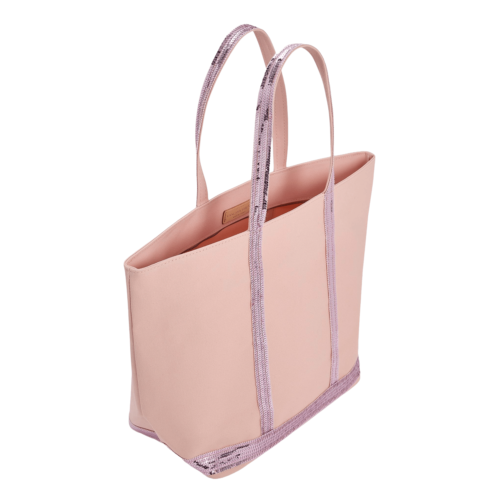 Shopper aus Baumwoll-Canvas mit Pailletten VANESSA BRUNO Violett