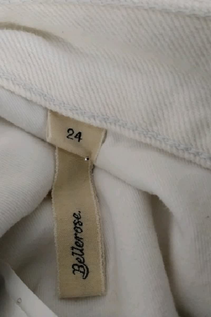 - Straight-leg jeans
- 5 pockets
- Straight cut
- Faded effect BELLEROSE - Seconde Main White