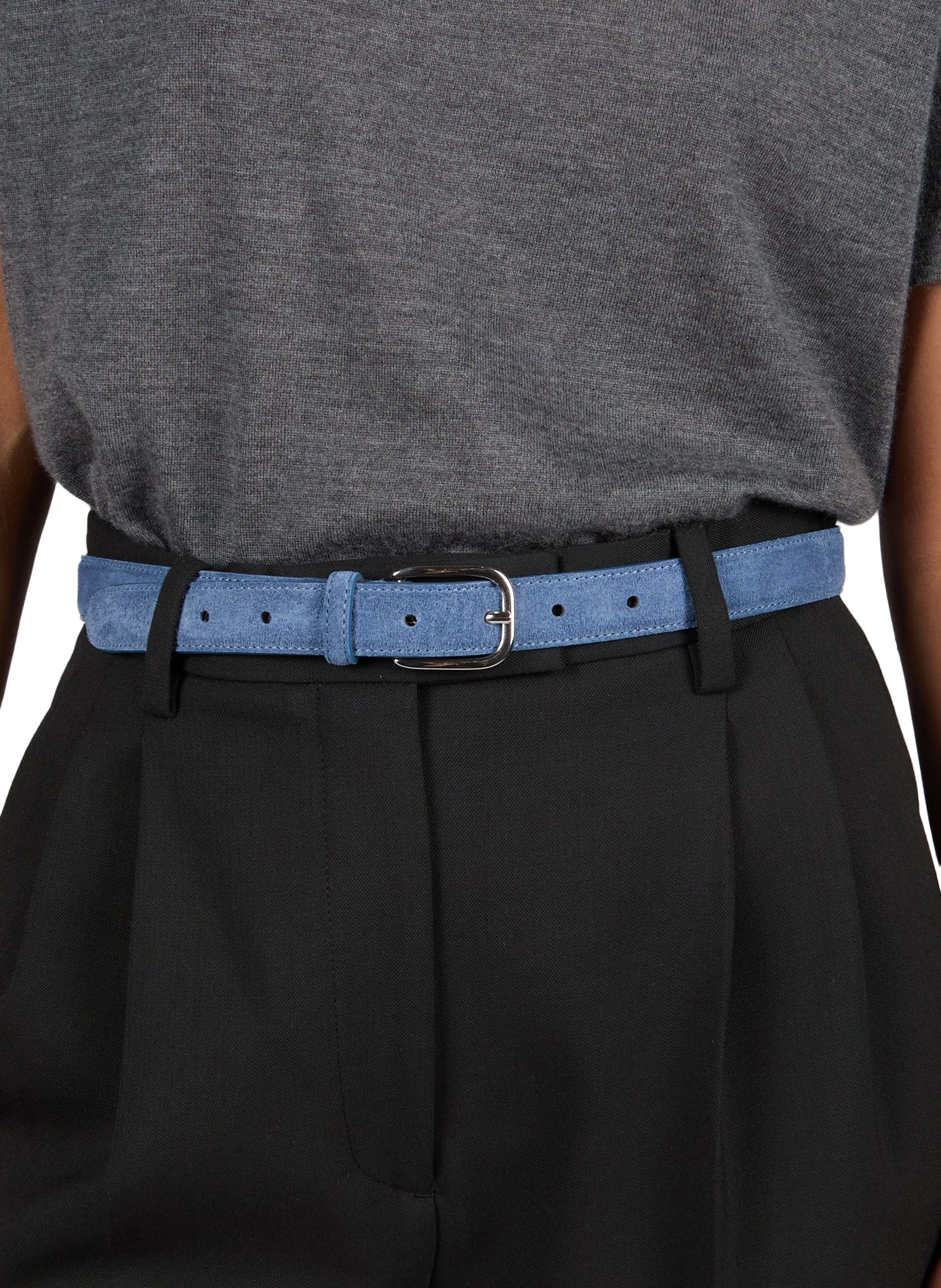 Suede belt SAISON 1865 Blue