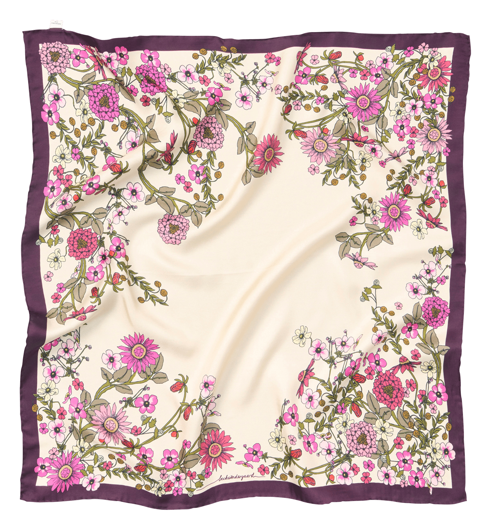 Silk scarf BECKSONDERGAARD Pink