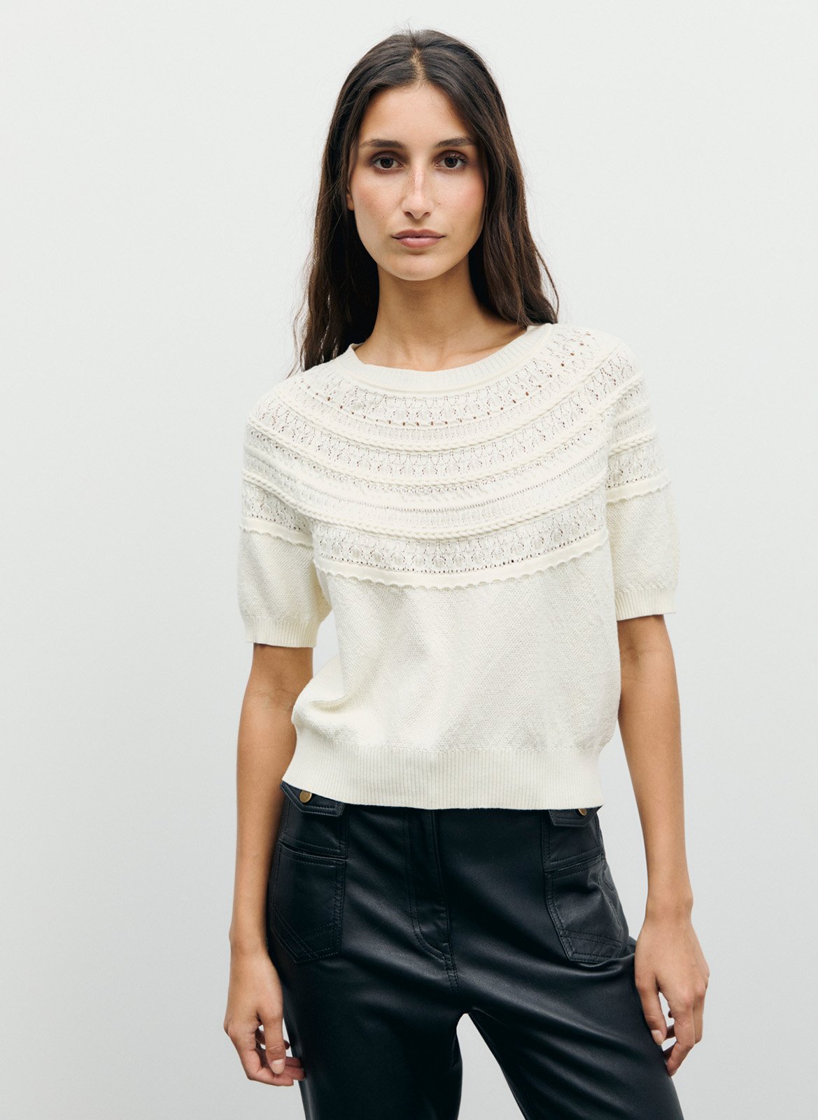 Round-neck sweater GERARD DAREL White