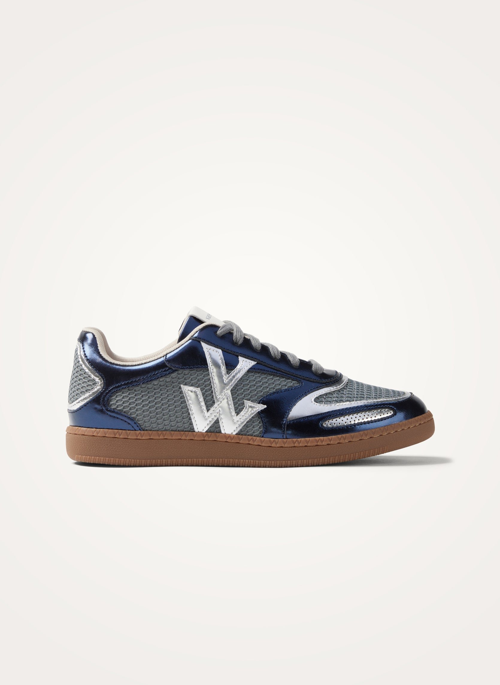 Sneakers with monogram on retro sole VANESSA WU Blue