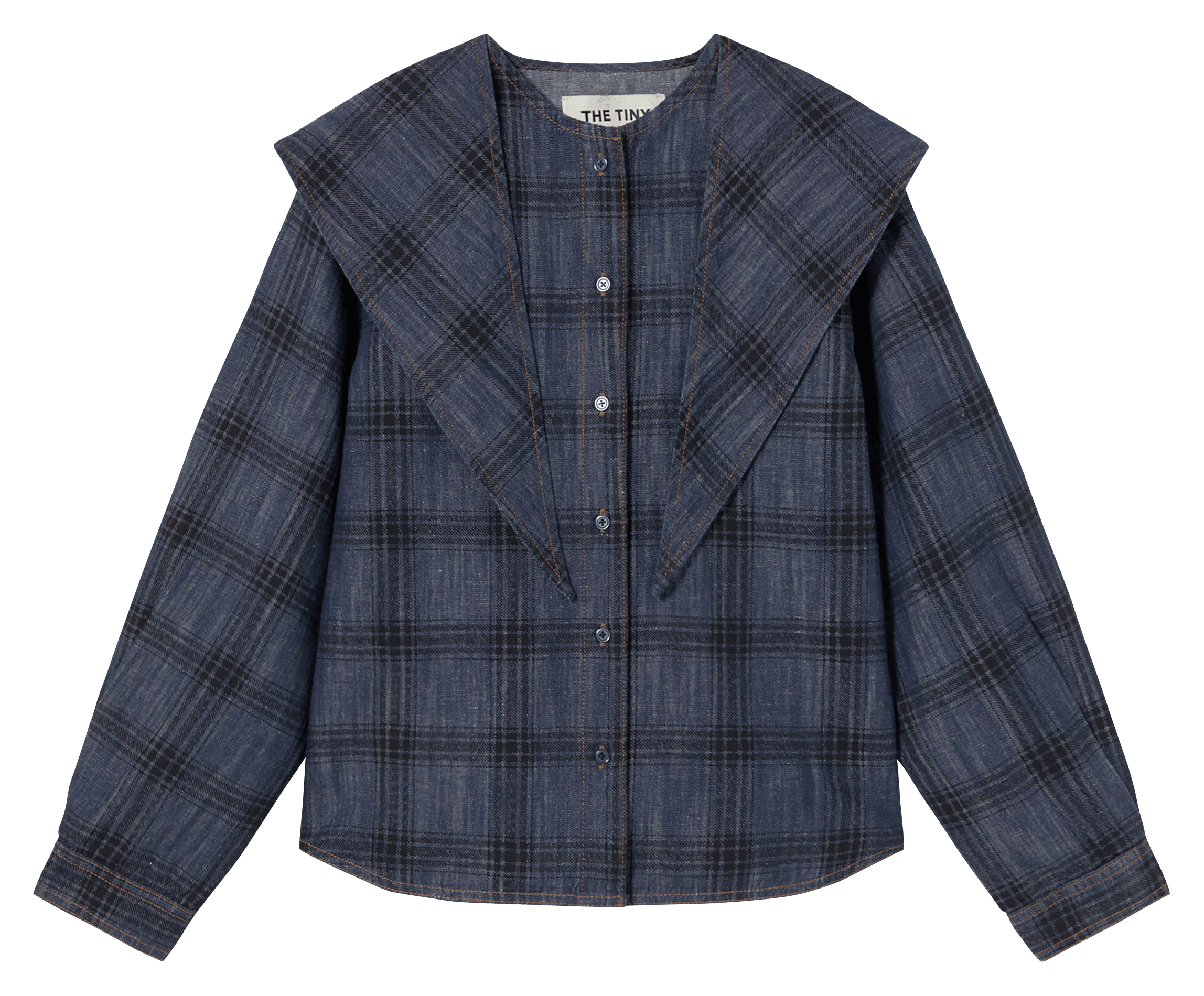 Printed cotton shirt THE TINY BIG SISTER Blue