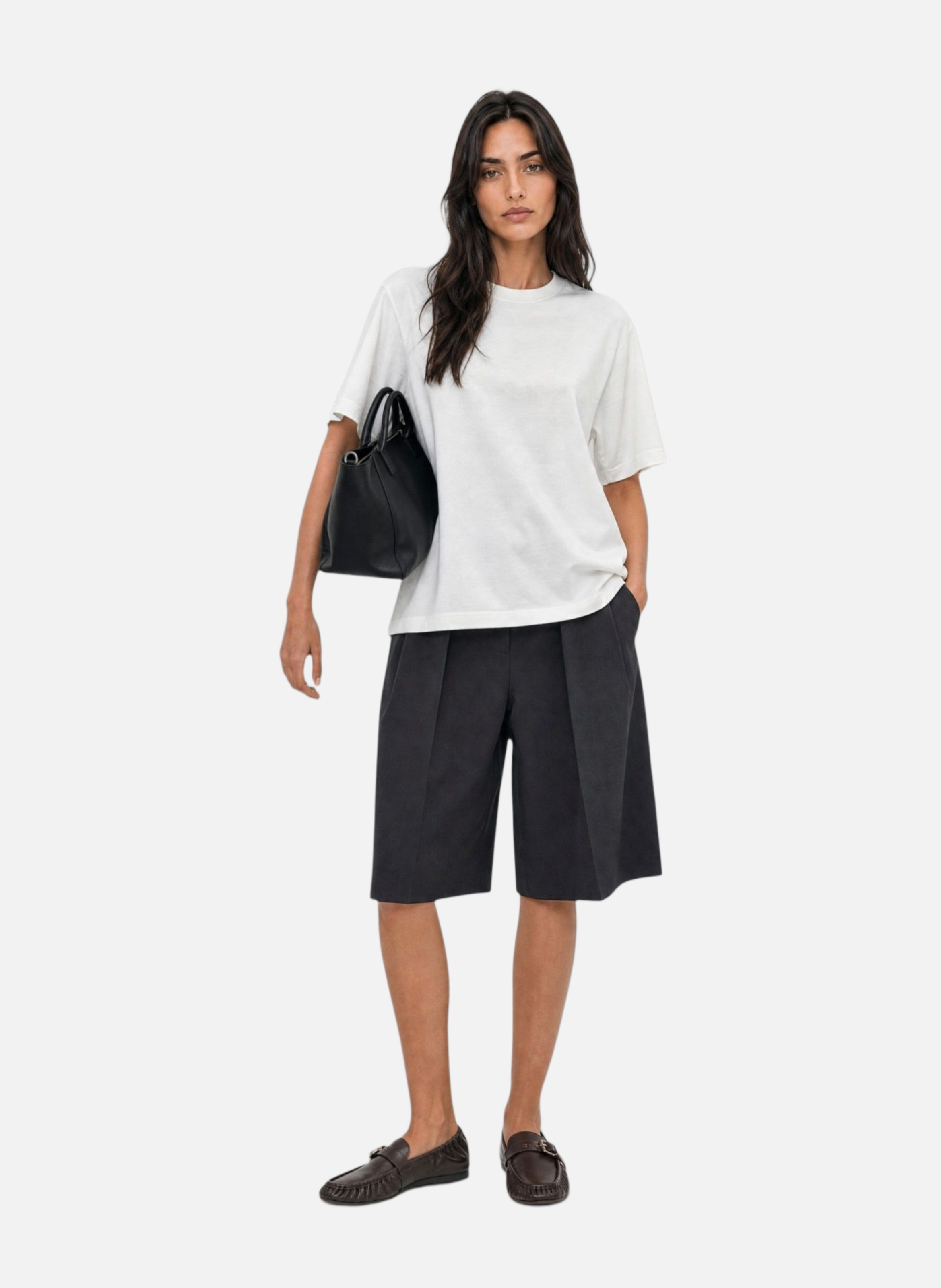 Round neck cotton T-shirt with a straight cut THE KOOPLES White