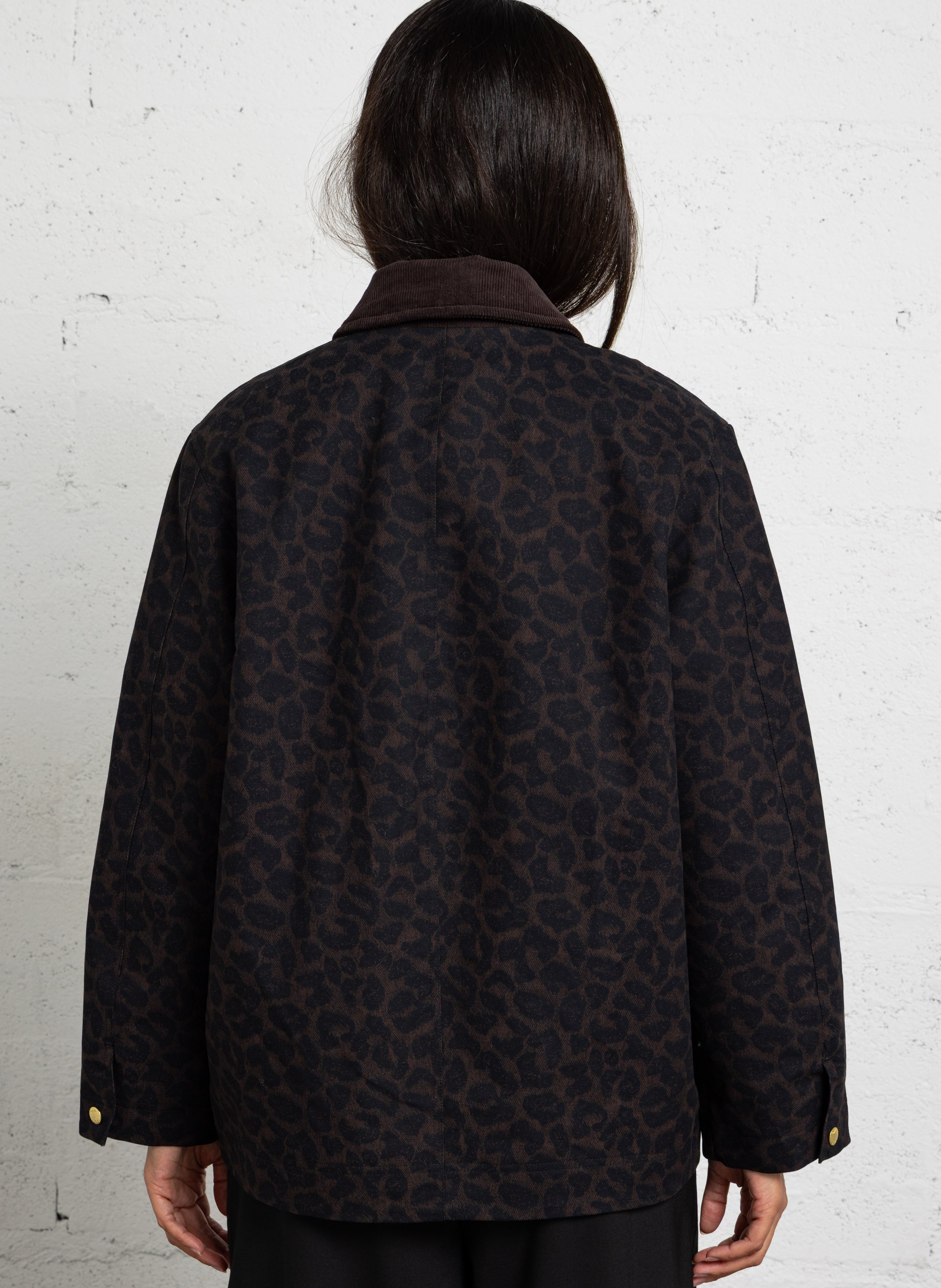 Veste léopard en coton DES PETITS HAUTS Multicolore