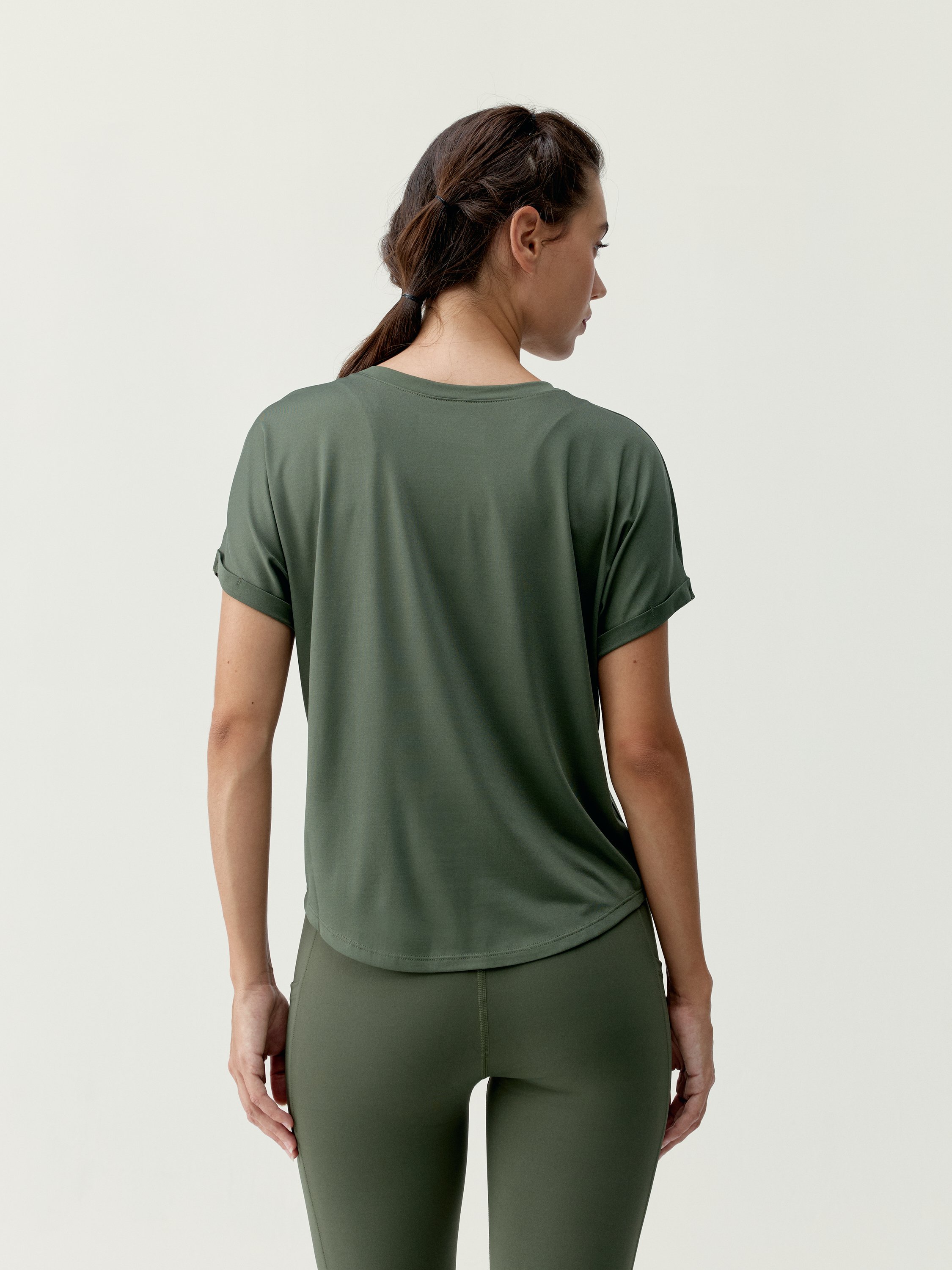Short-sleeved azami t-shirt BORN Green
