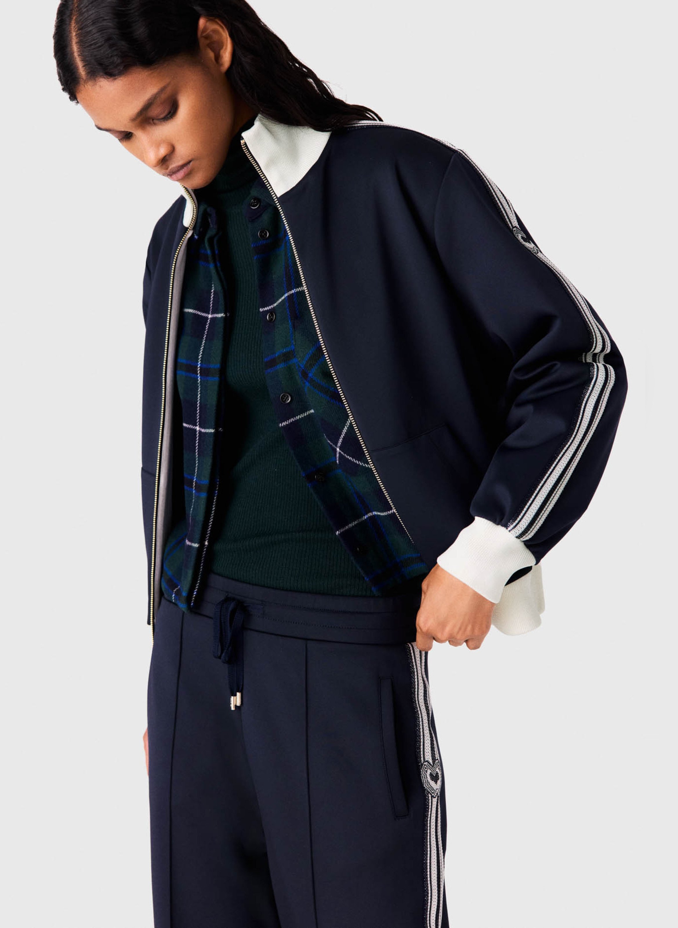 Sweat droit col montant MAJE Bleu