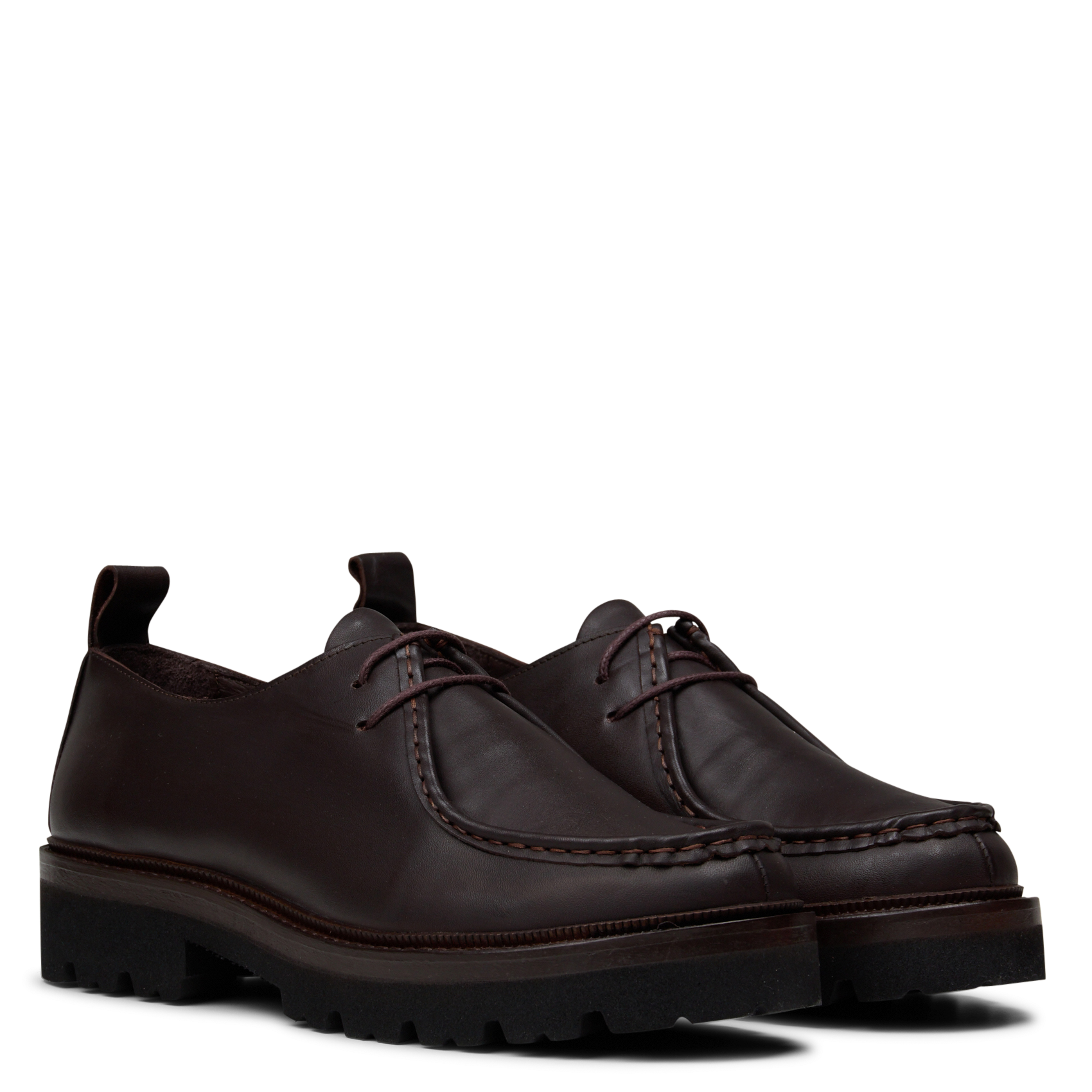 Derbies compensées en cuir MELLOW YELLOW Marron
