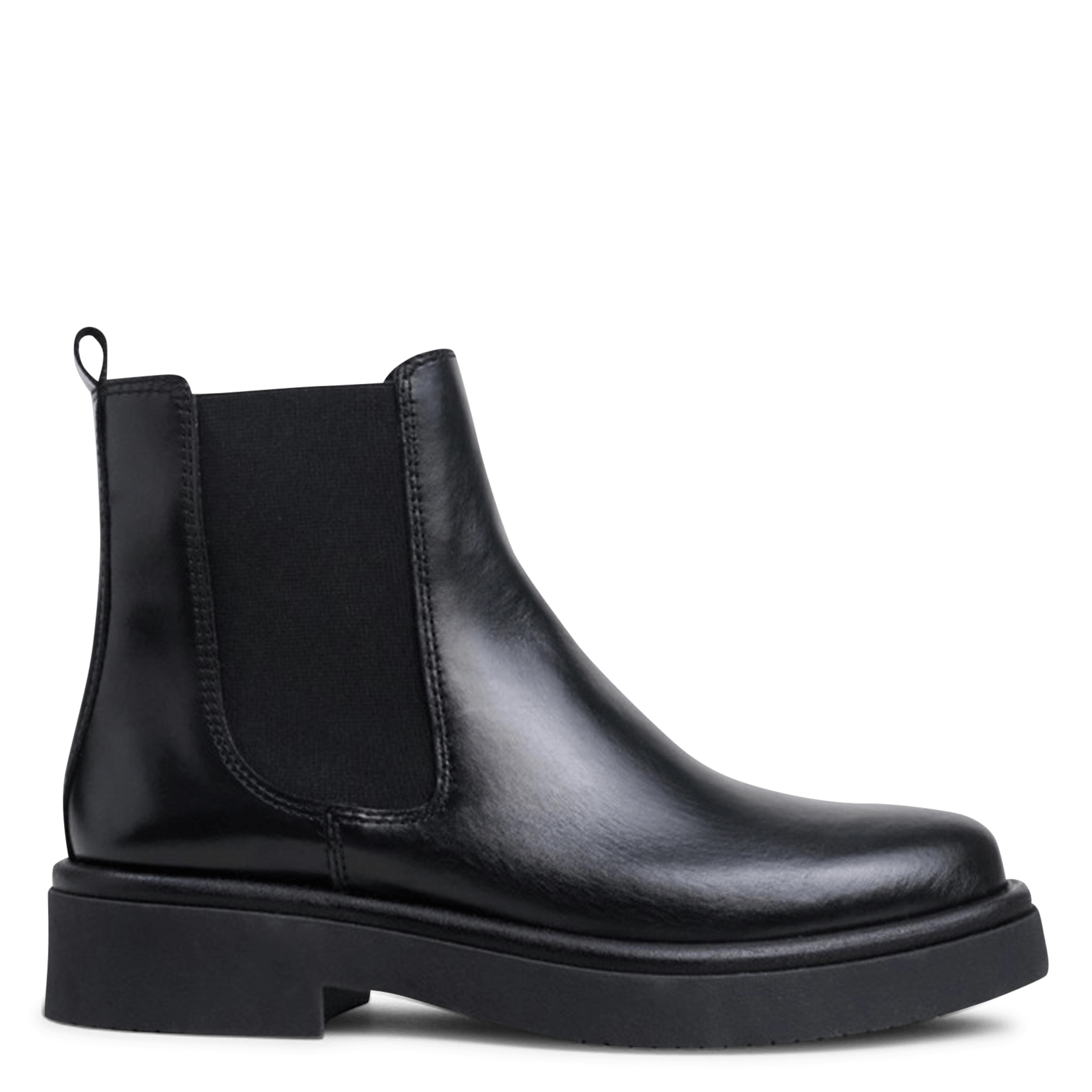 Boots chelsea à semelles épaisses en cuir JONAK Noir