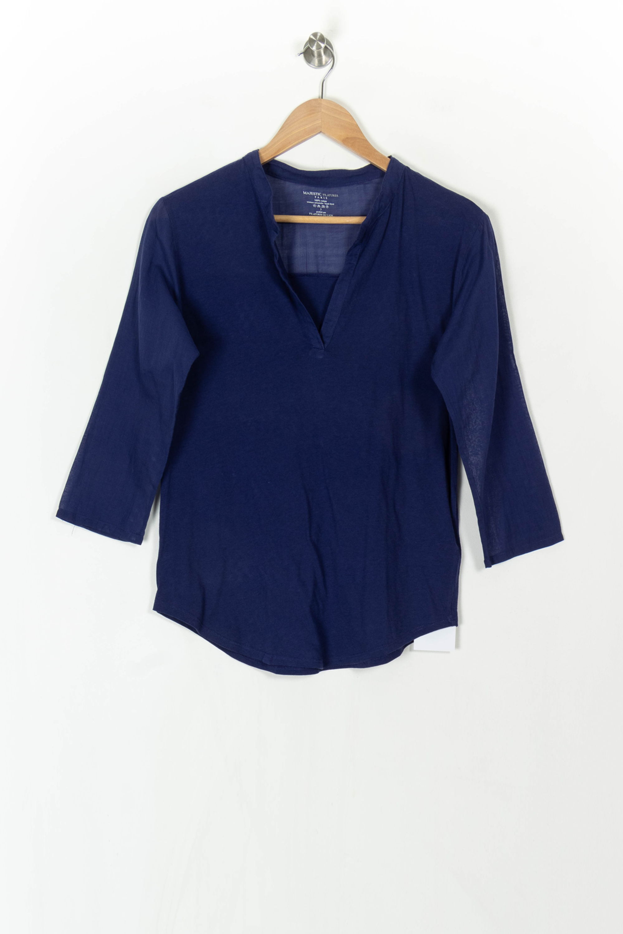 Blouse MAJESTIC FILATURES - SECONDE MAIN Blue